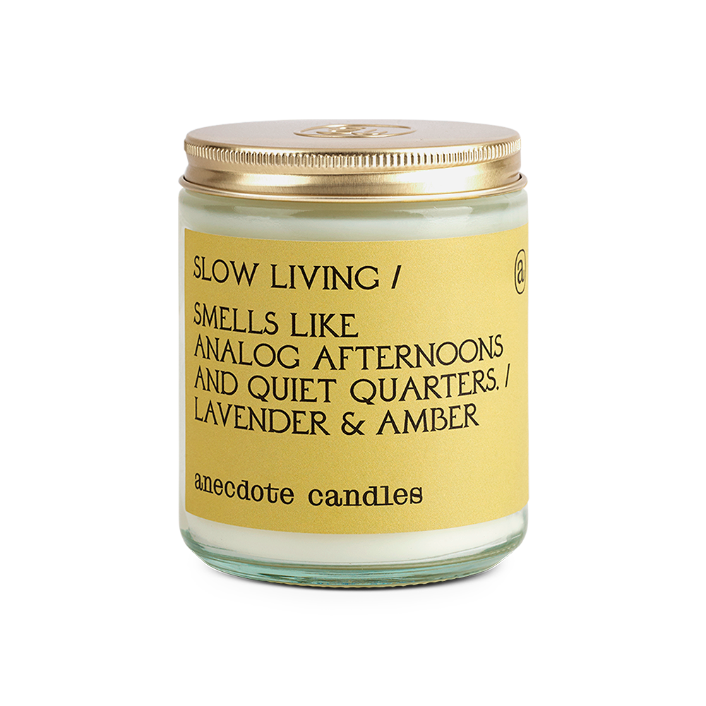 Slow Living (Lavender & Amber) Glass Jar Candle: Standard Jar, photo 1 of 2