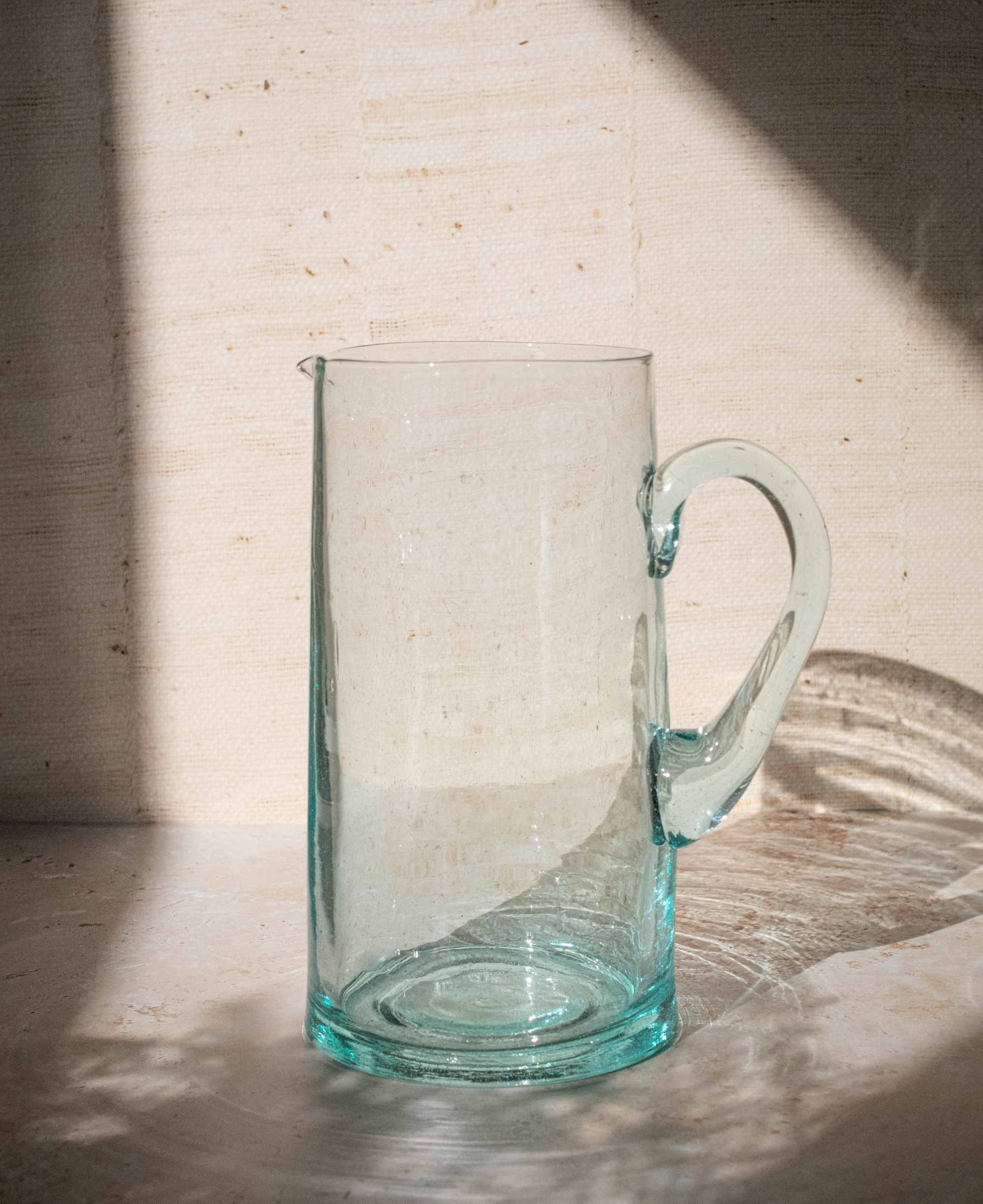 Moroccan Glass Beldi Water Jug - Clear, photo 2 of 3