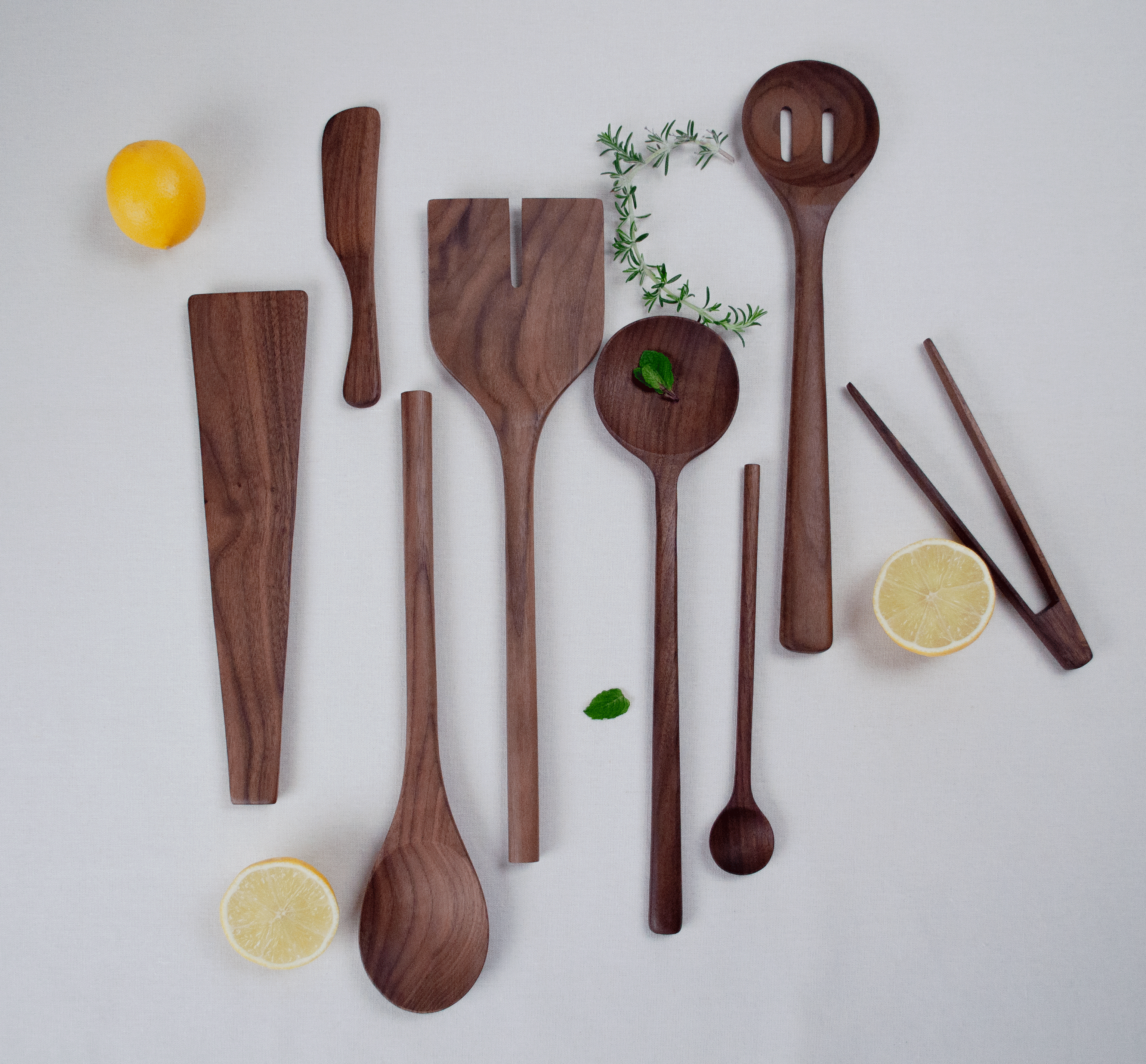 11” Walnut Wood Tongs - Kitchen Serving Utensils: Large, photo 4 of 4