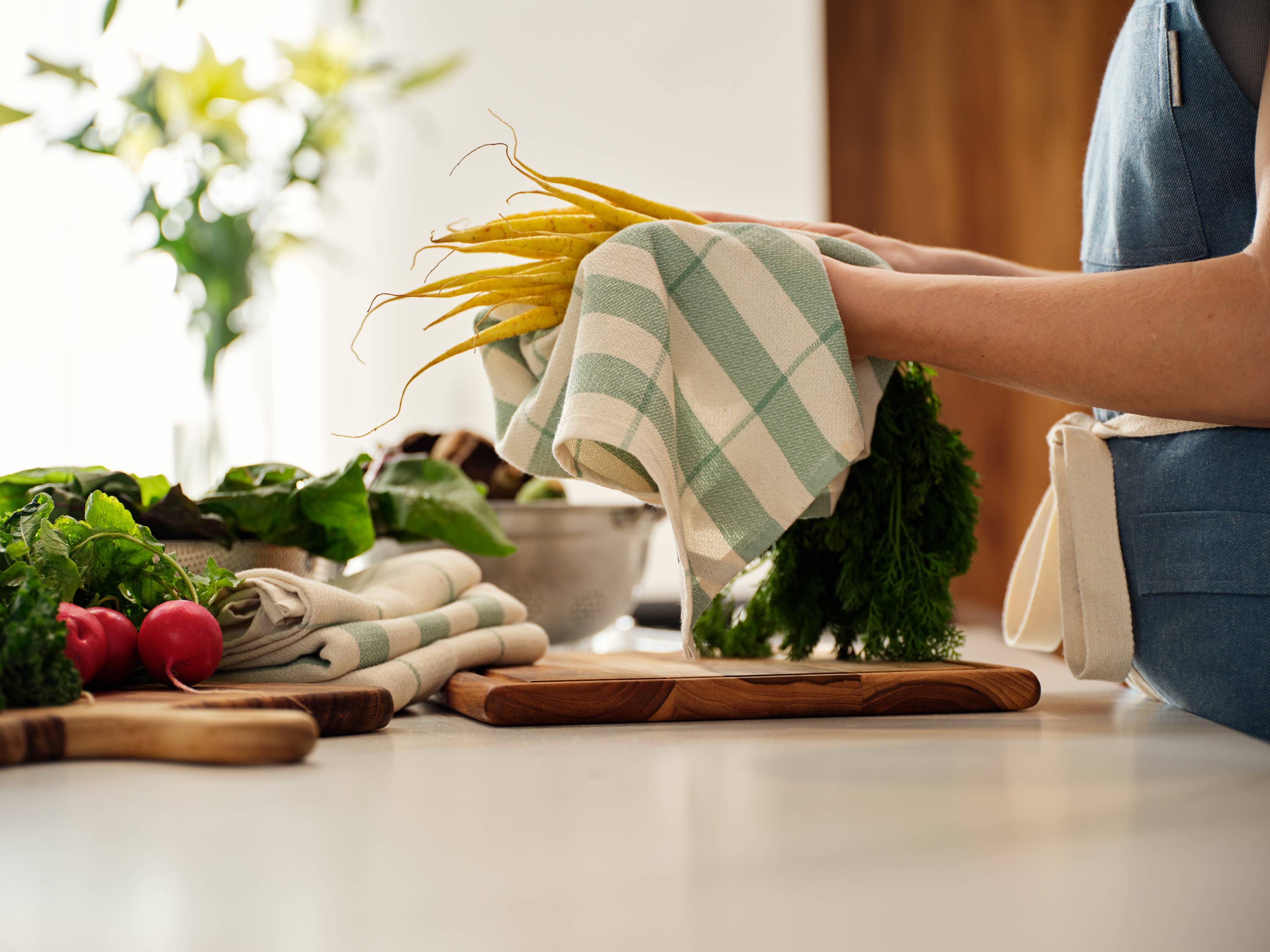 Kitchen Towels – Set of 4, Absorbent & Eco-Friendly: Charcoal, Minimal, photo 3 of 8