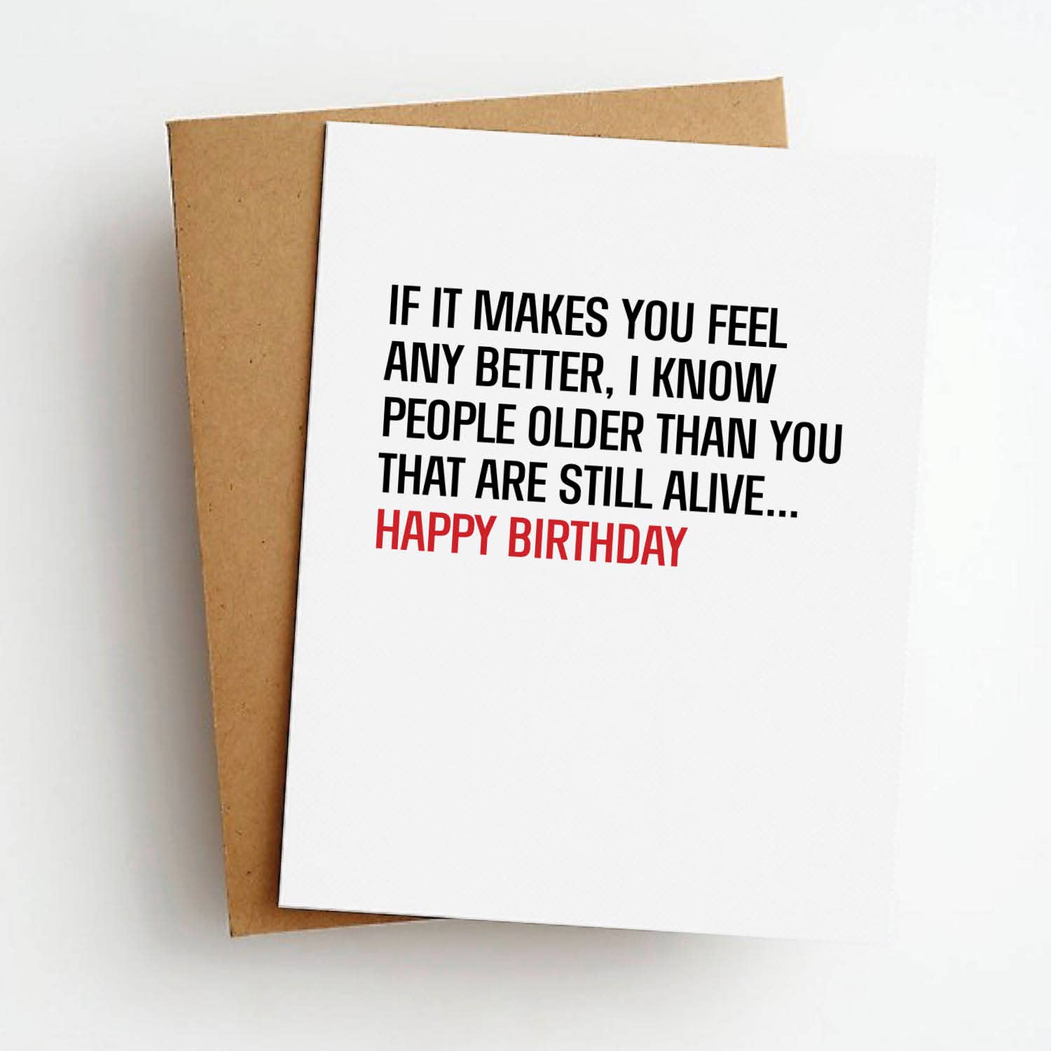 Still Alive Funny Birthday Greeting Card