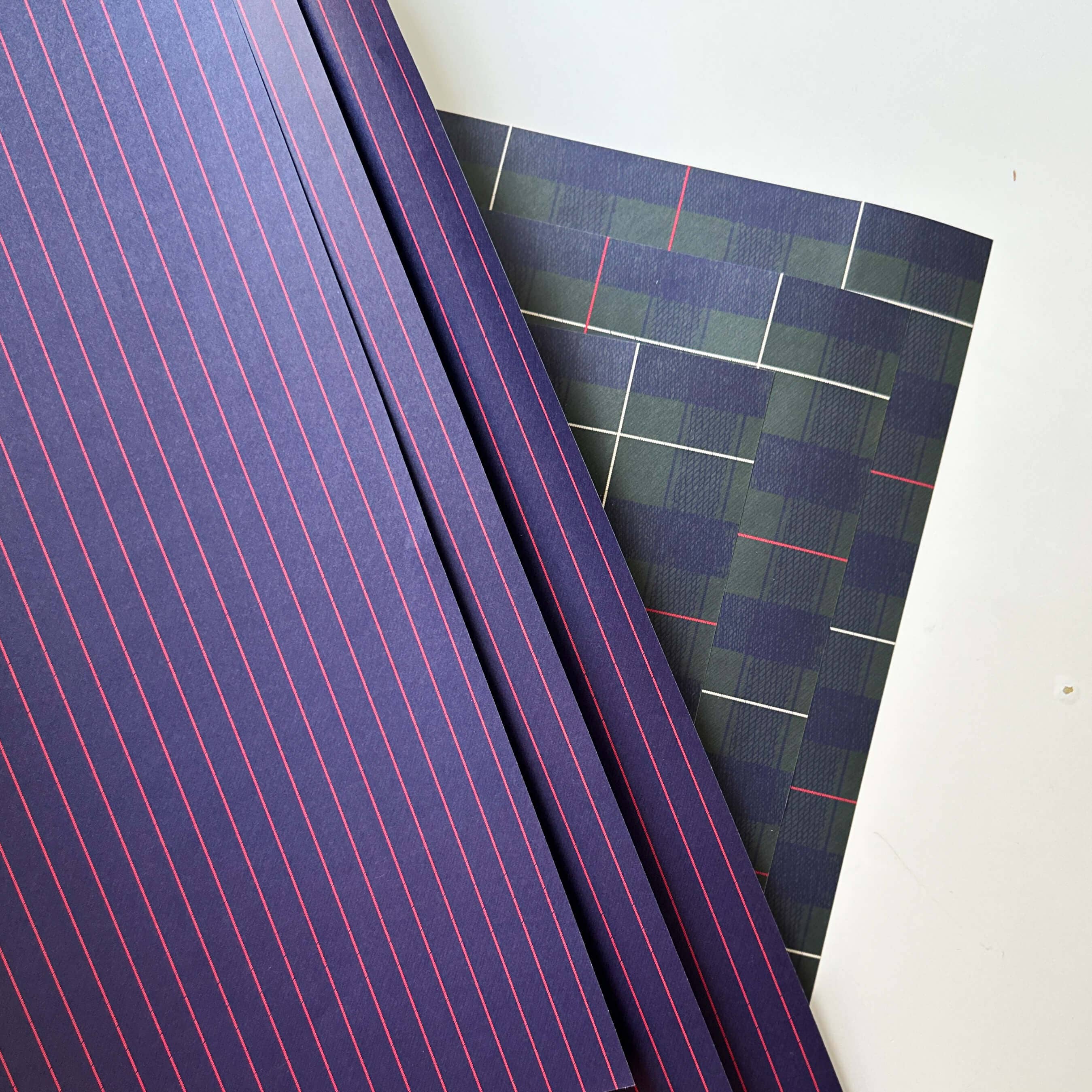 Plaid Christmas Wrapping Paper: Rolls of 3 Sheets, photo 8 of 8