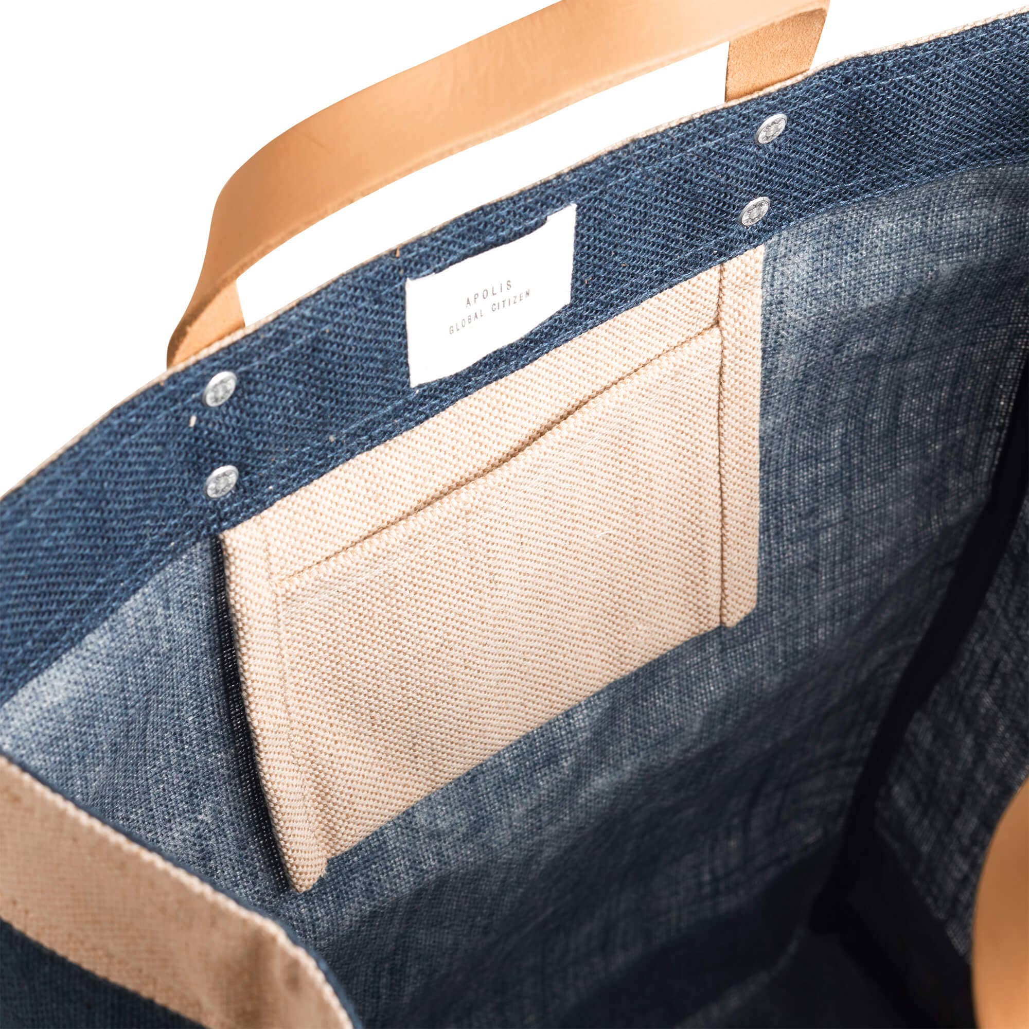 Customize Market Bag in Navy (003NV): Leave Blank, photo 5 of 8
