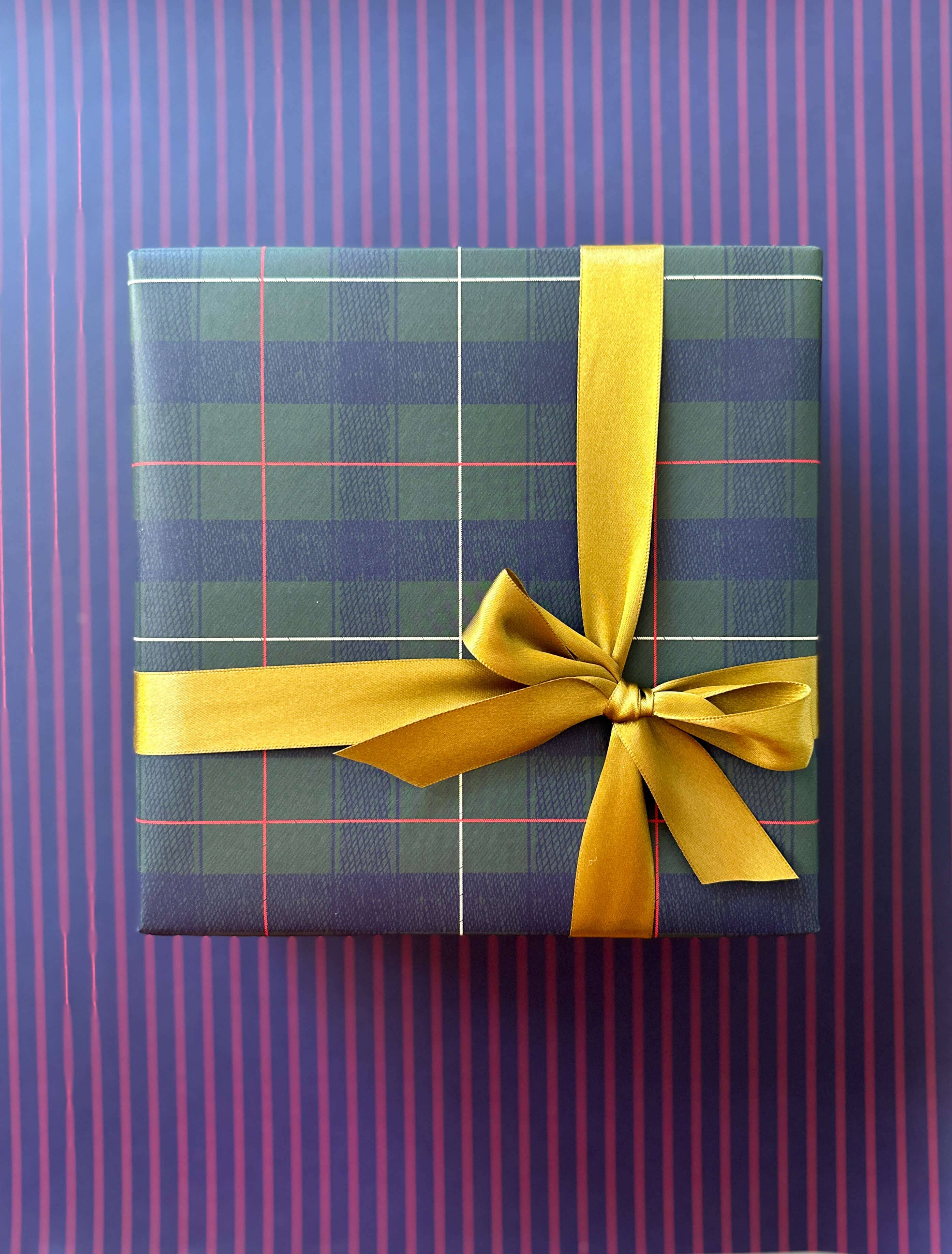 Plaid Christmas Wrapping Paper: Rolls of 3 Sheets, photo 1 of 8