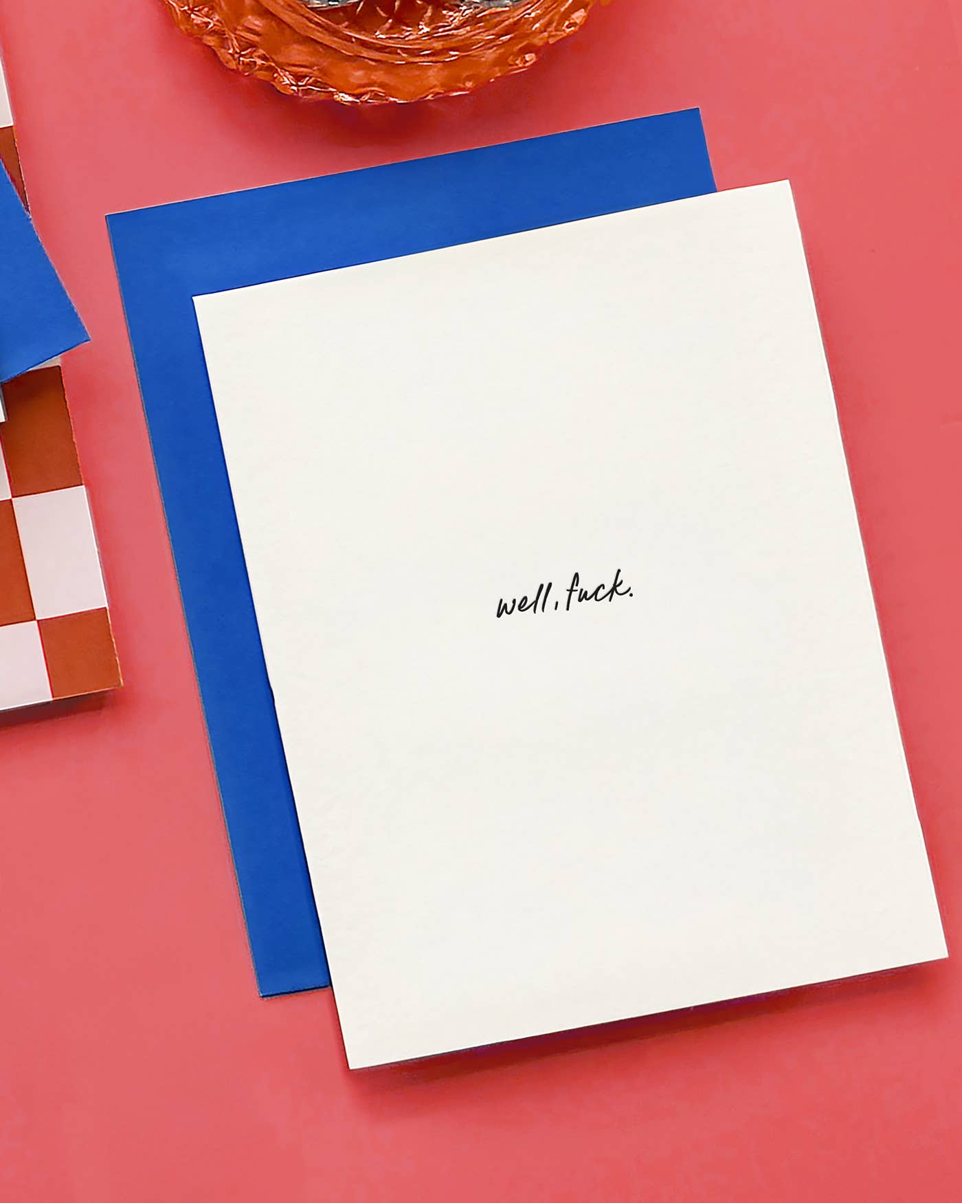 Well, fuck. - Letterpress Sympathy Greeting Card, photo 2 of 2