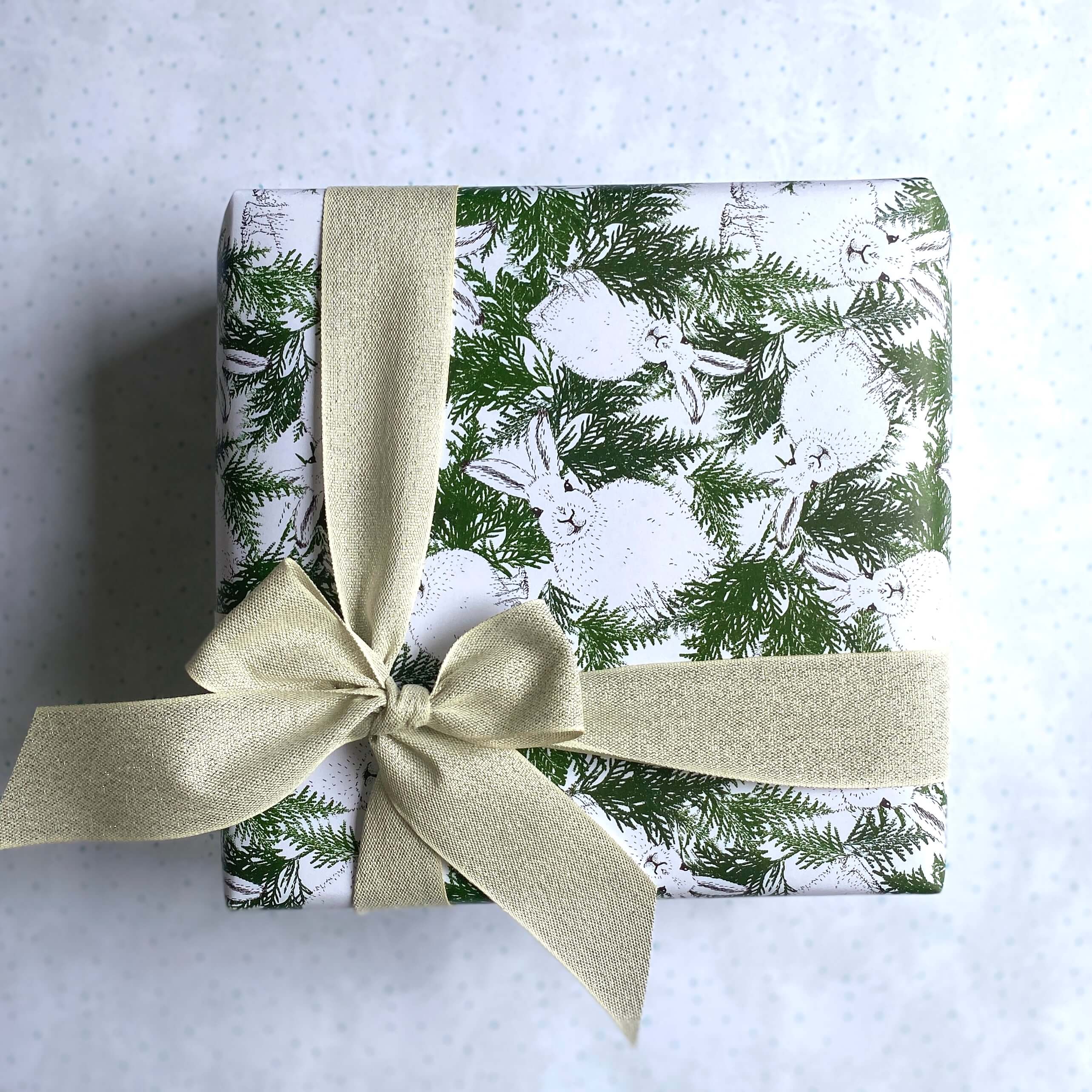 Arctic Hare Wrapping Paper: Rolls of 3 Sheets, photo 1 of 6