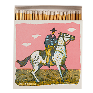 Pink Cowboy Matches | Square - Safety Matches, photo 1 of 3