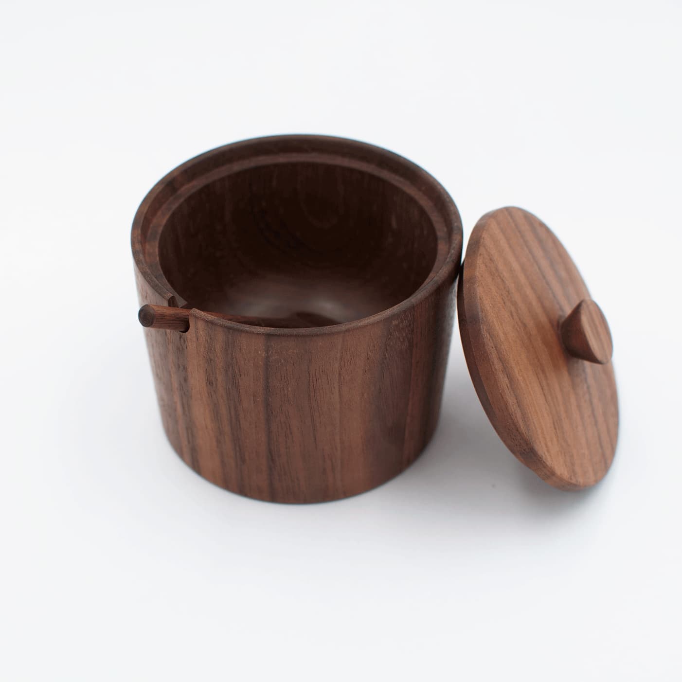 Walnut Wood Salt Cellar, photo 2 of 3