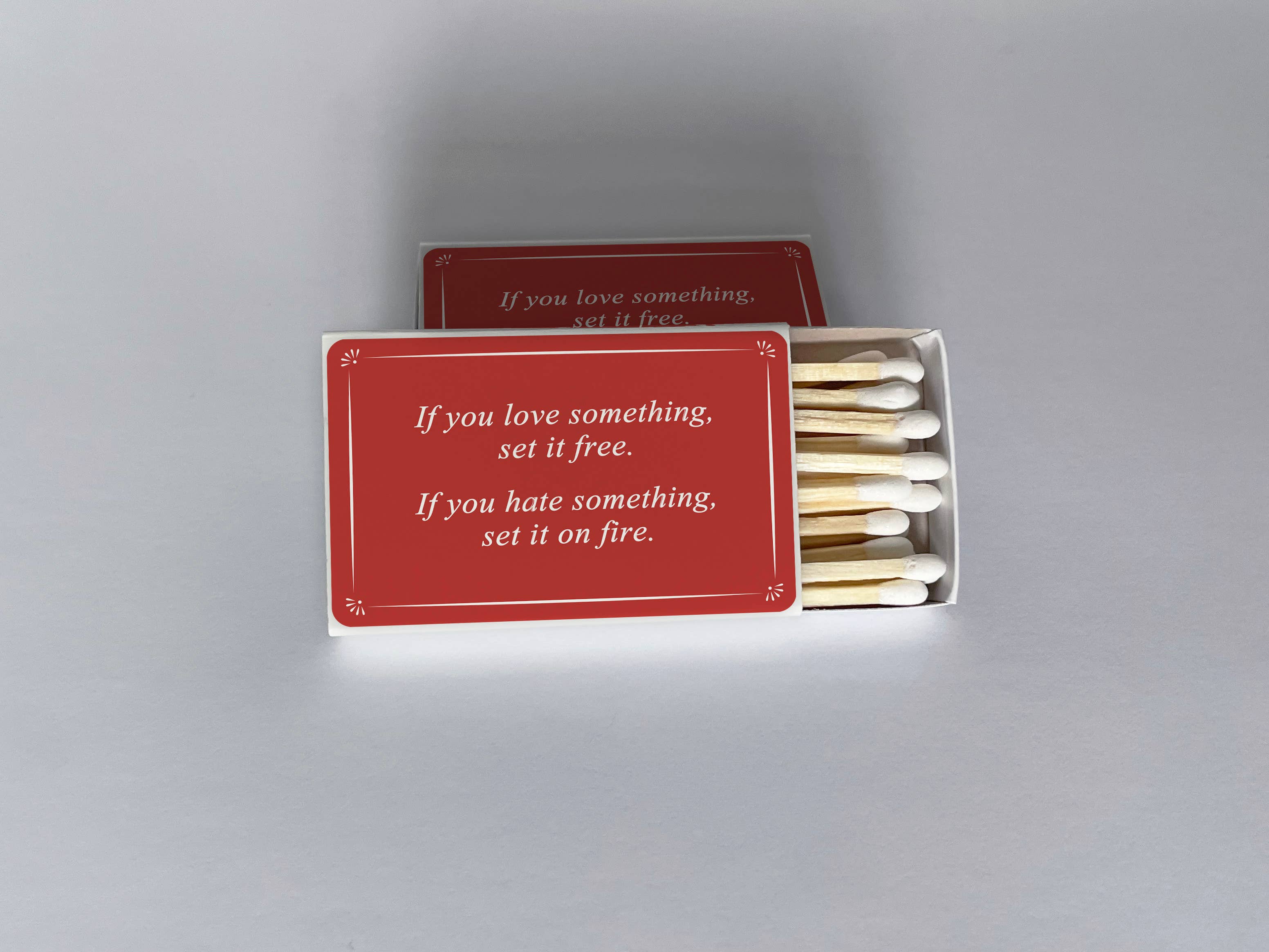 If You Love Something, If You Hate Something Red Matchbook, photo 1 of 2