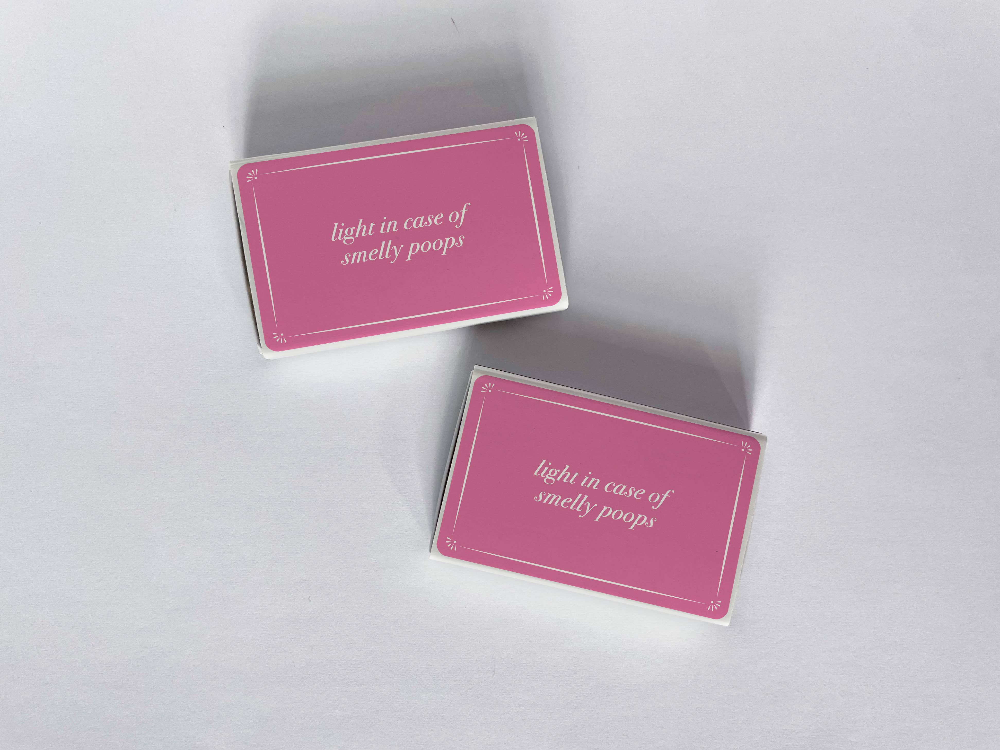 Light In Case of Smelly Poops Pink Matchbook, photo 2 of 3