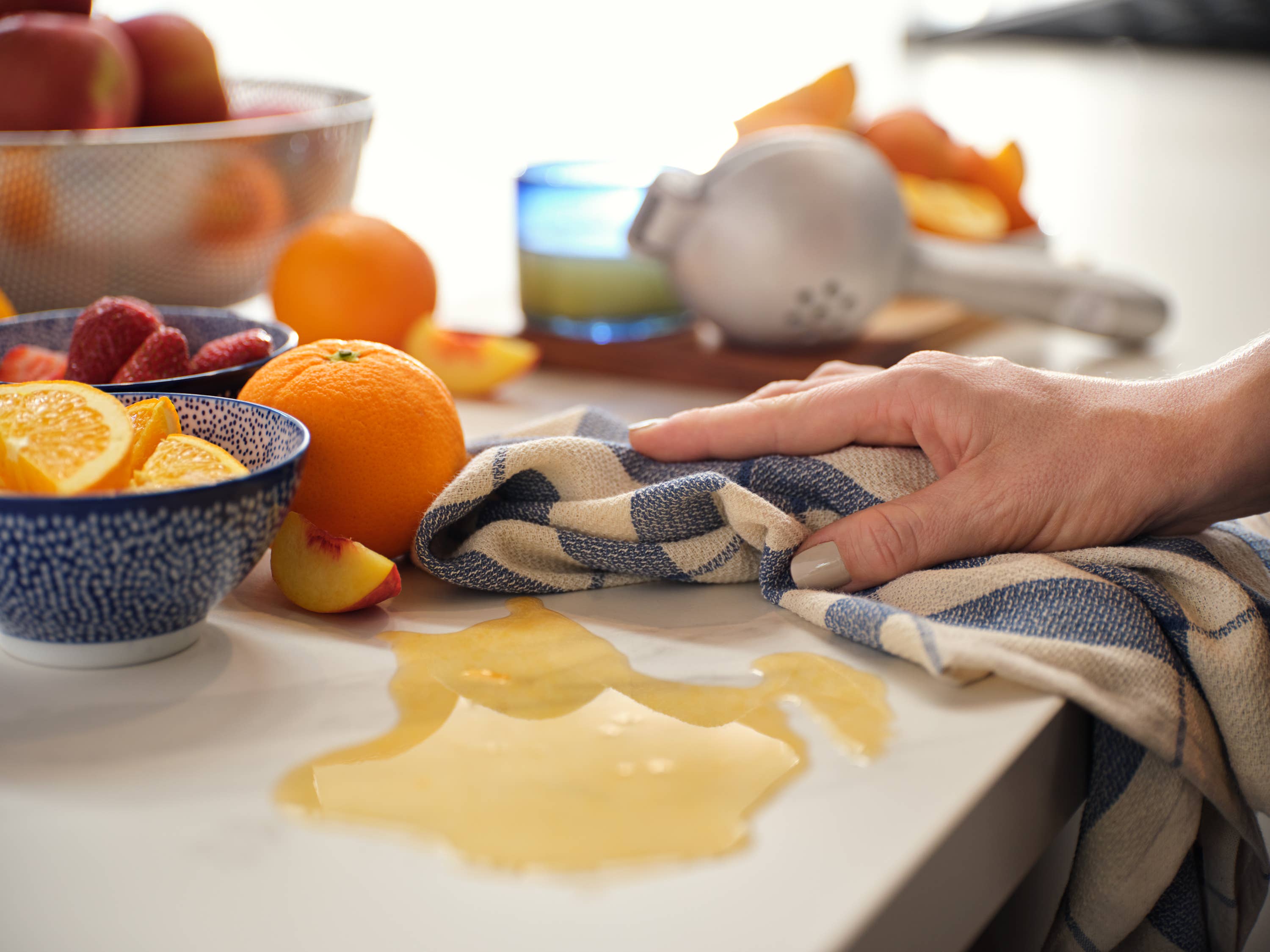 Kitchen Towels – Set of 4, Absorbent & Eco-Friendly: Blue, Minimal & Waffle, photo 6 of 8