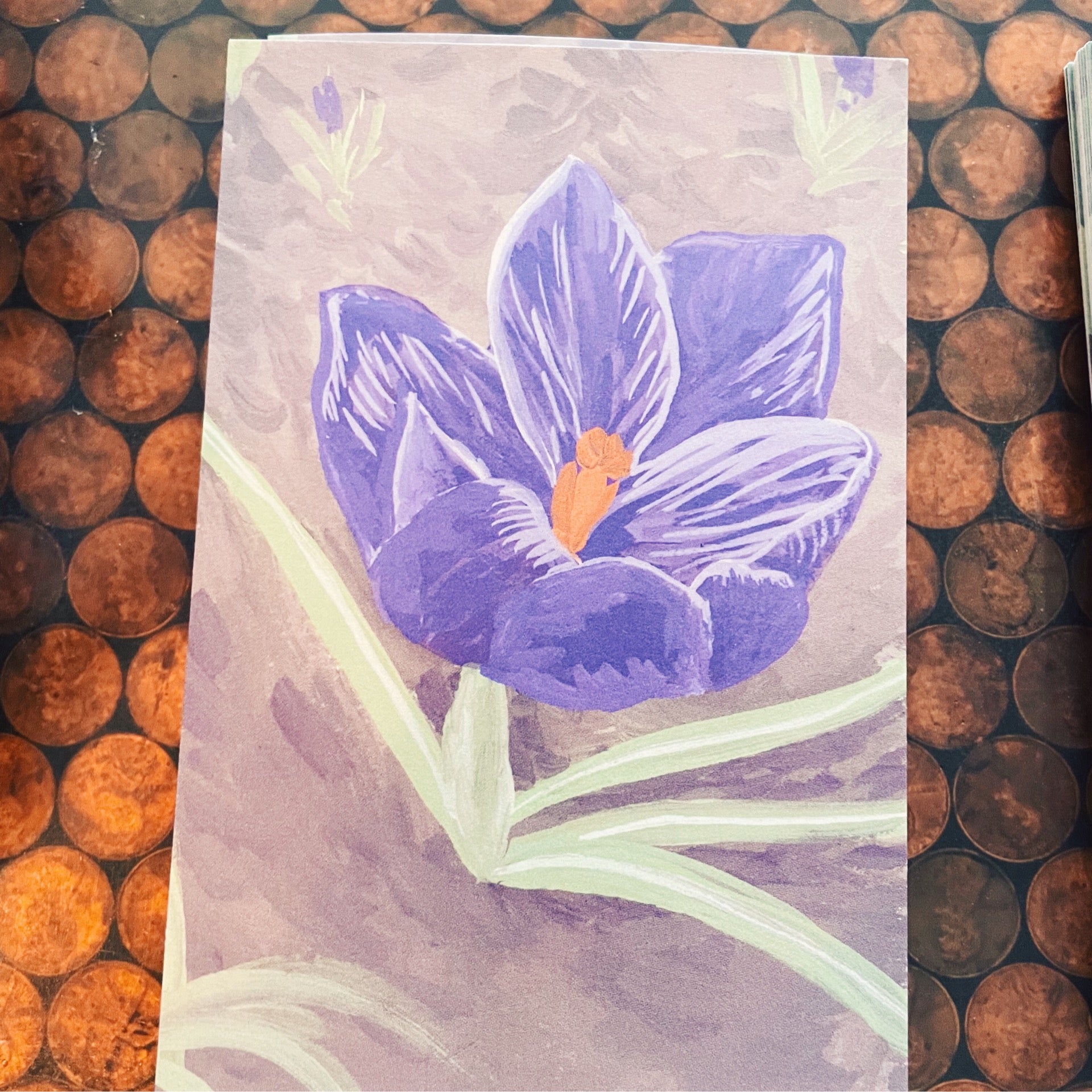 Crocus Postcard