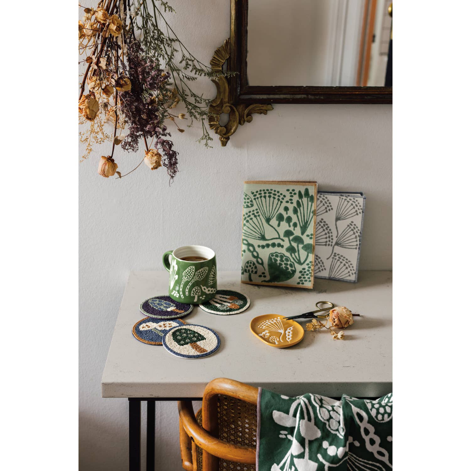 Wildgrove Beaded Coasters Set of 4, photo 4 of 4