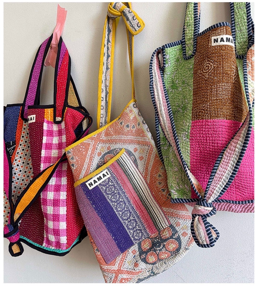 THE XOTI II ZERO-WASTE QUILTED KANTHA BAG, photo 1 of 2