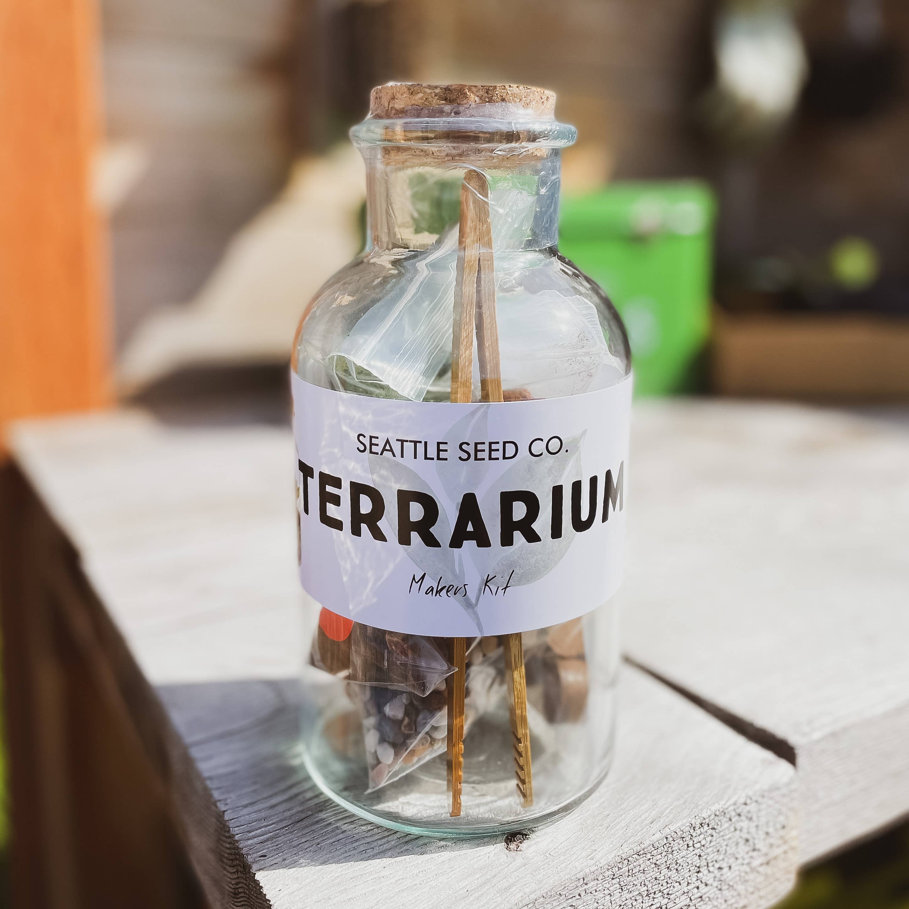 DIY Large Jar Terrarium with Soil and Moss Garden Crafts Kit, photo 2 of 5