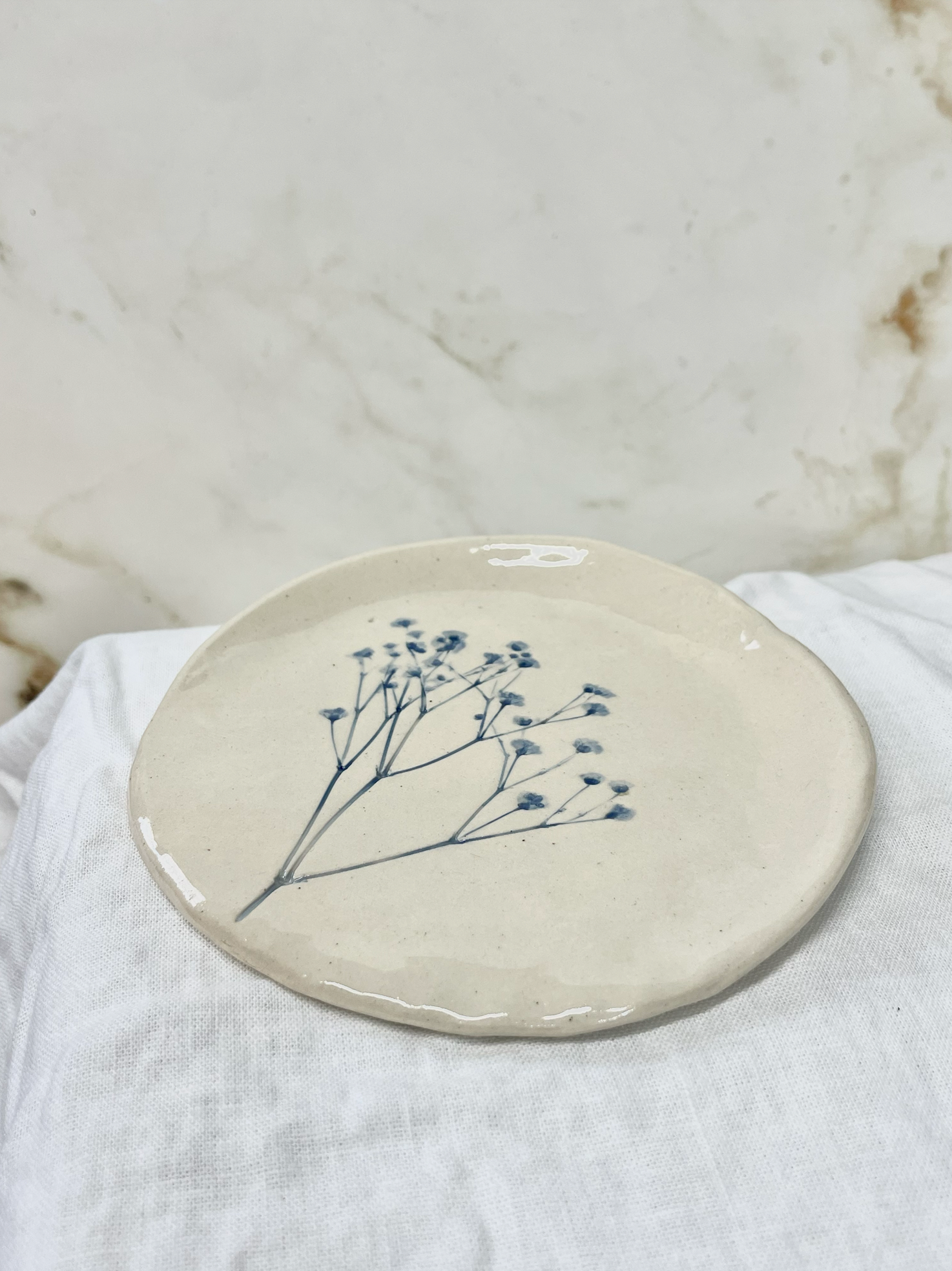 Hand-Painted Floral Spoon Rest, Blue, photo 5 of 5