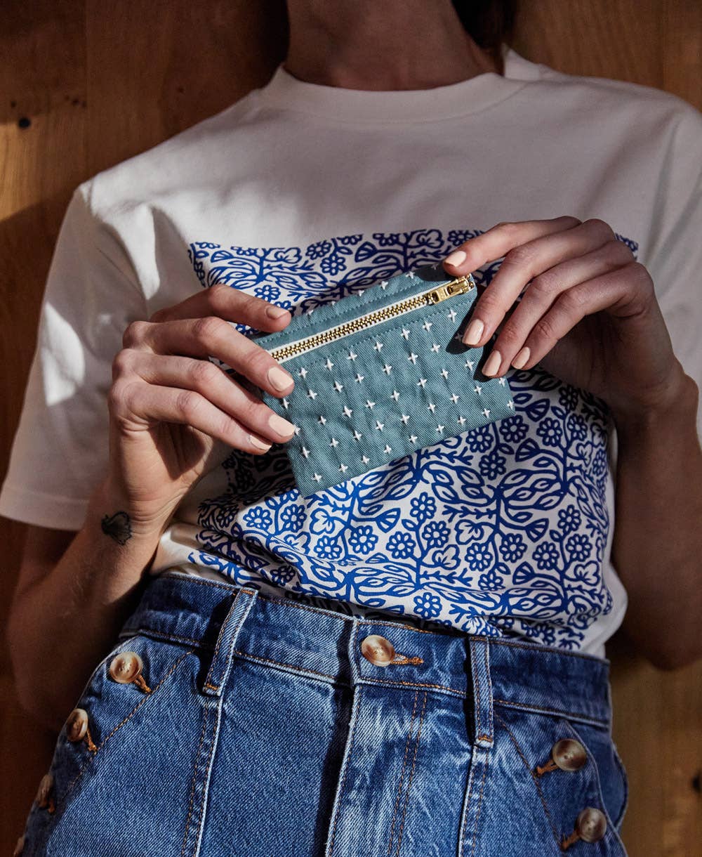 Cross-Stitch Coin Purse: Spruce, photo 8 of 8