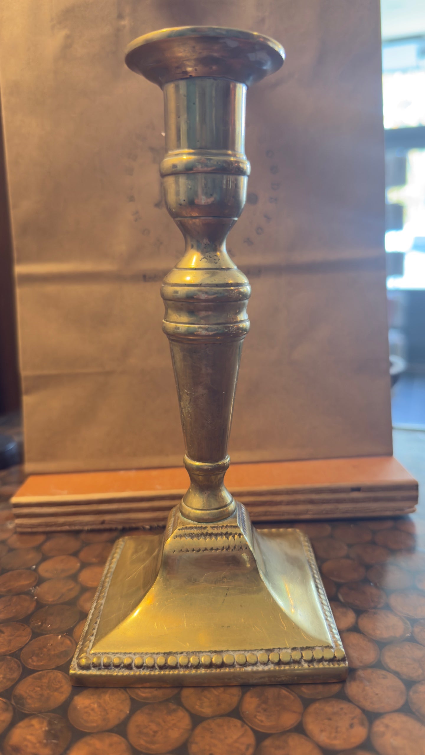 Vintage Brass Taper Holder