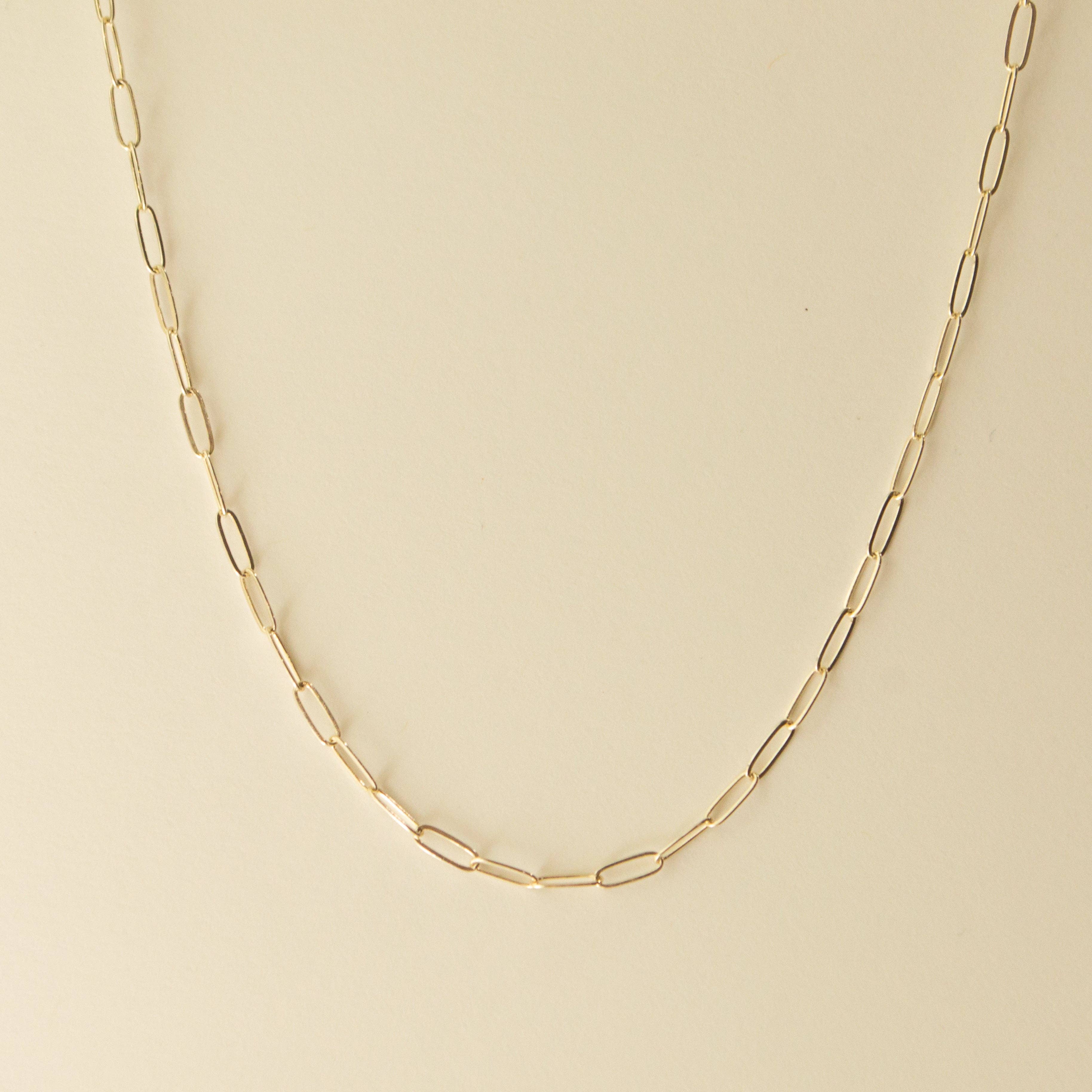 Small Paperclip Necklace: 18", .925 Sterling Silver, photo 1 of 2