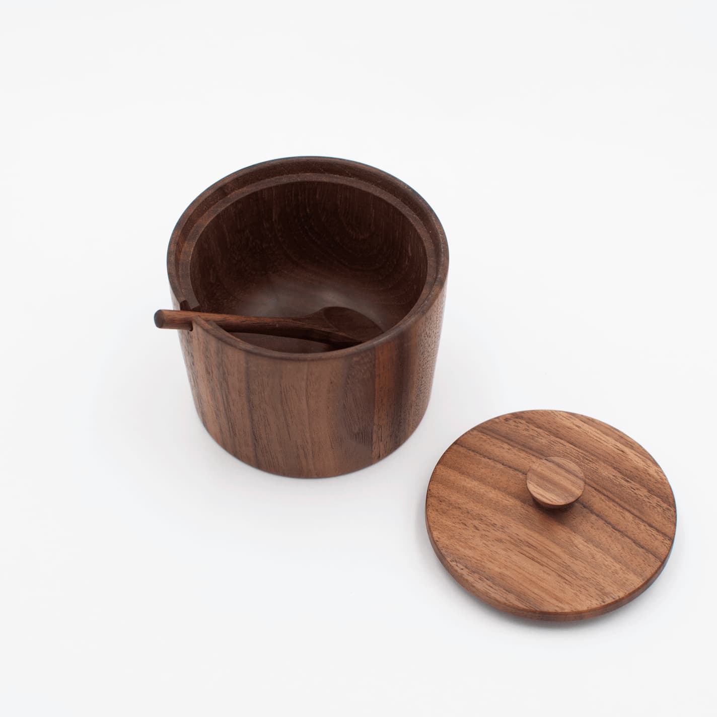 Walnut Wood Salt Cellar, photo 3 of 3