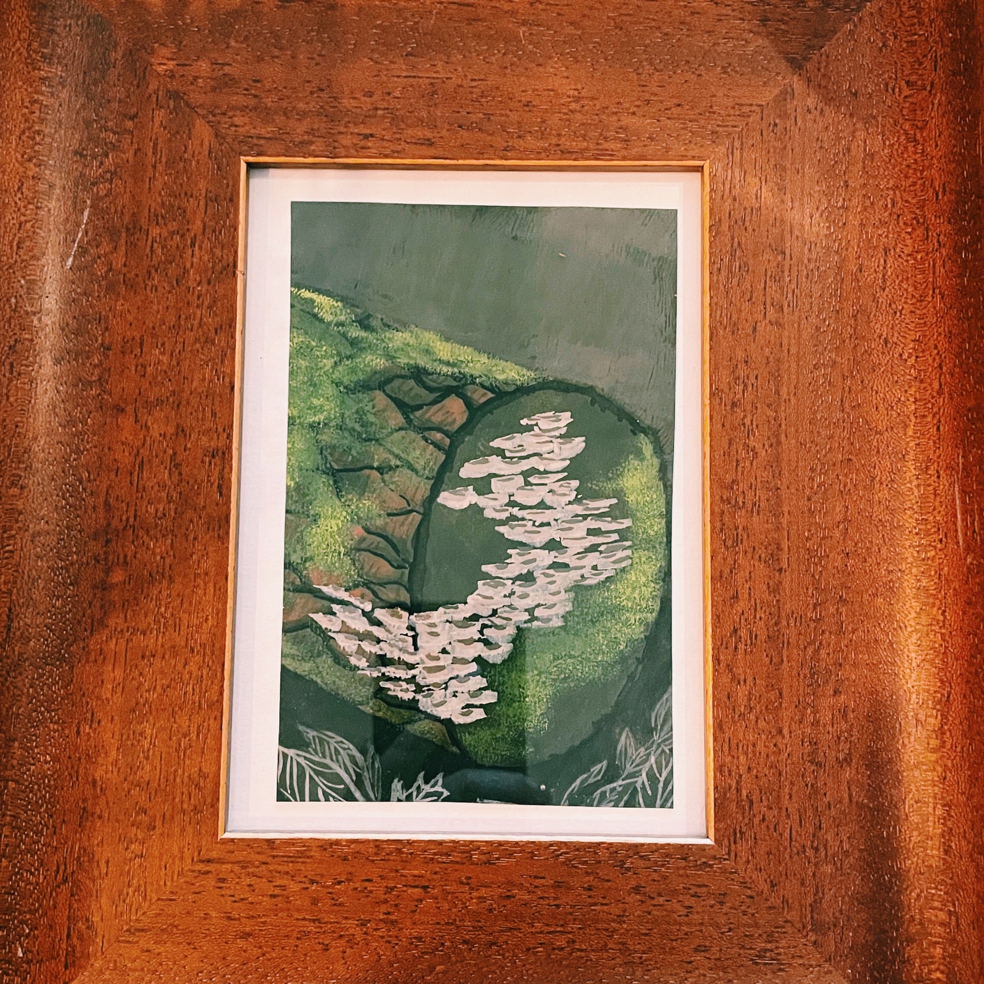 Mushrooms in Vintage Frame