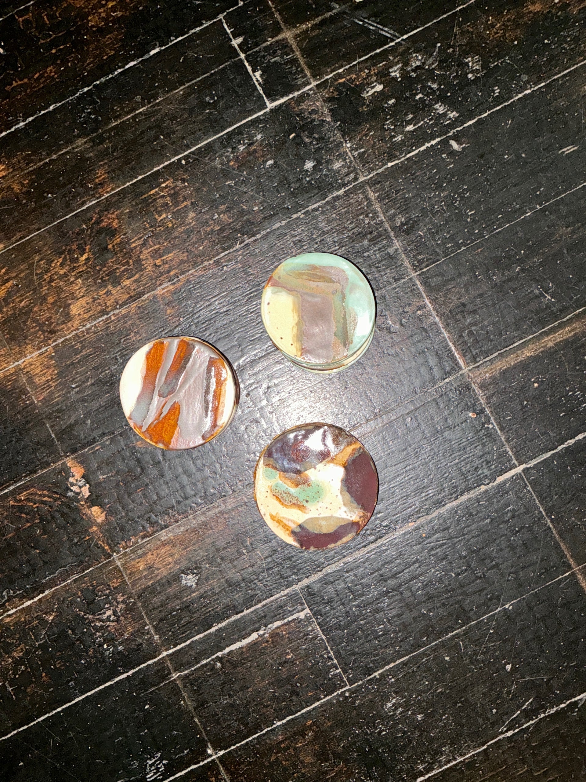 Ceramic Coasters - set of 5- various