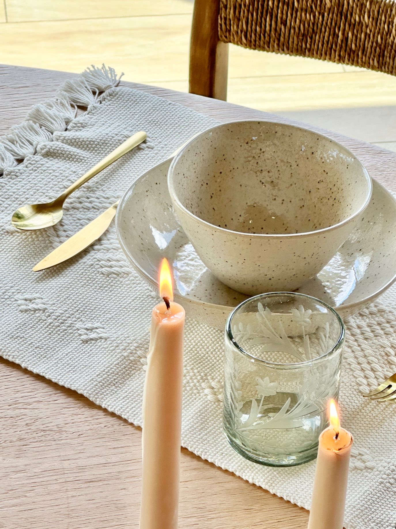 Hand-etched Tumbler Glass: Large, photo 5 of 8