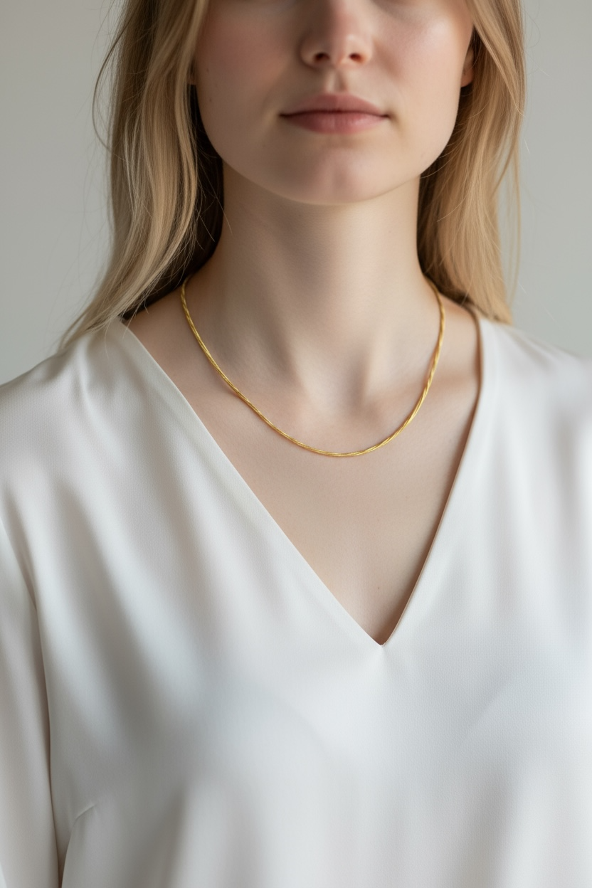 16” - 18K Gold Filled 2mm Square Rope Chain, photo 6 of 8
