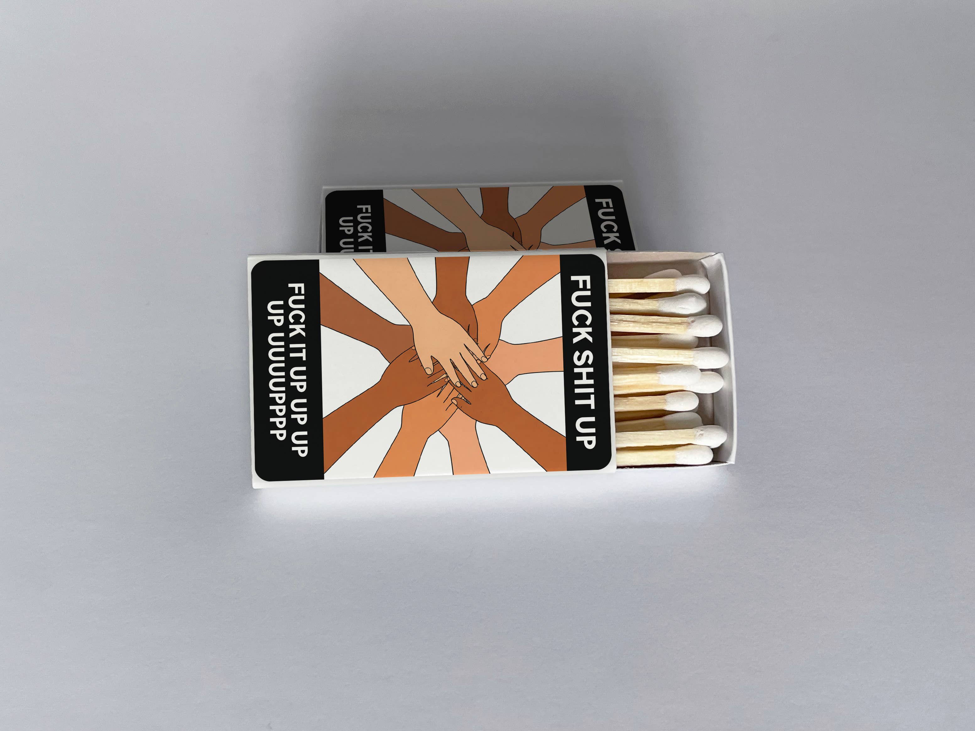 F*ck Sh!t Up Eras Hands In Huddle Matchbook, photo 1 of 2