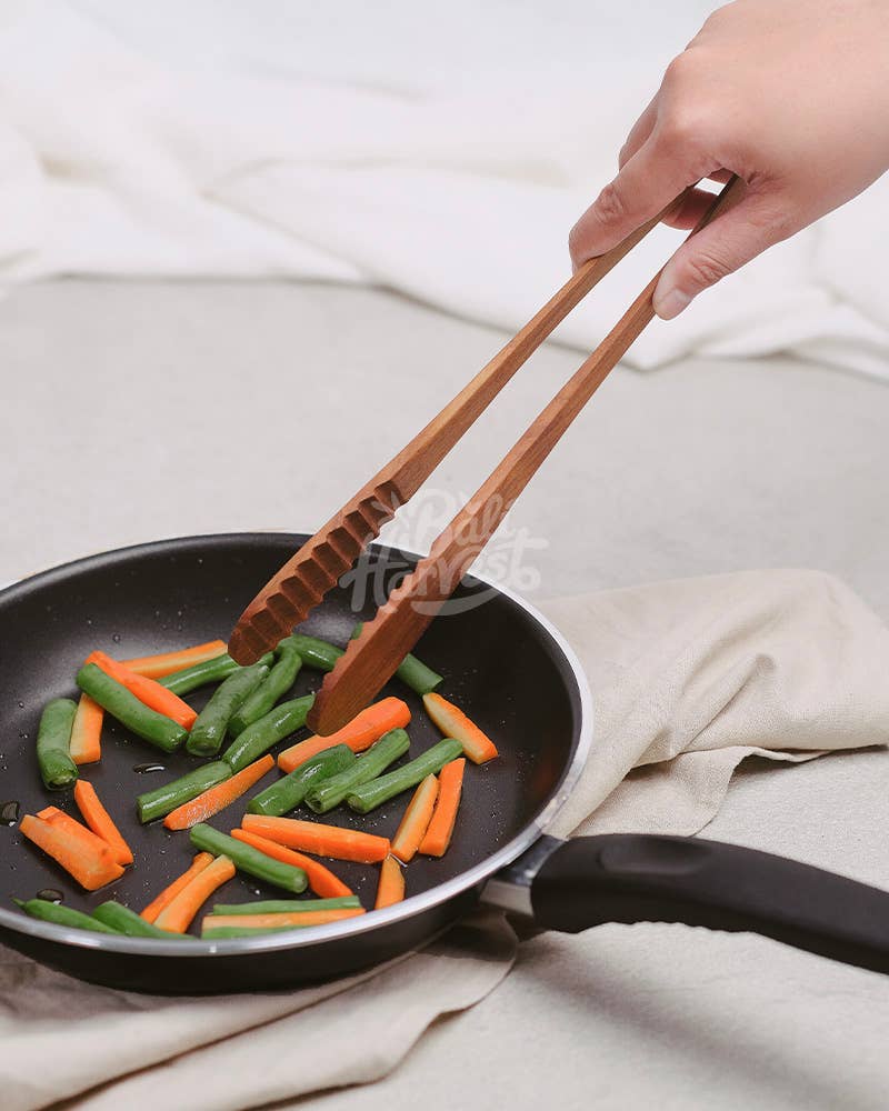 Teak Wooden Tongs - Long Salad Tongs, photo 3 of 6