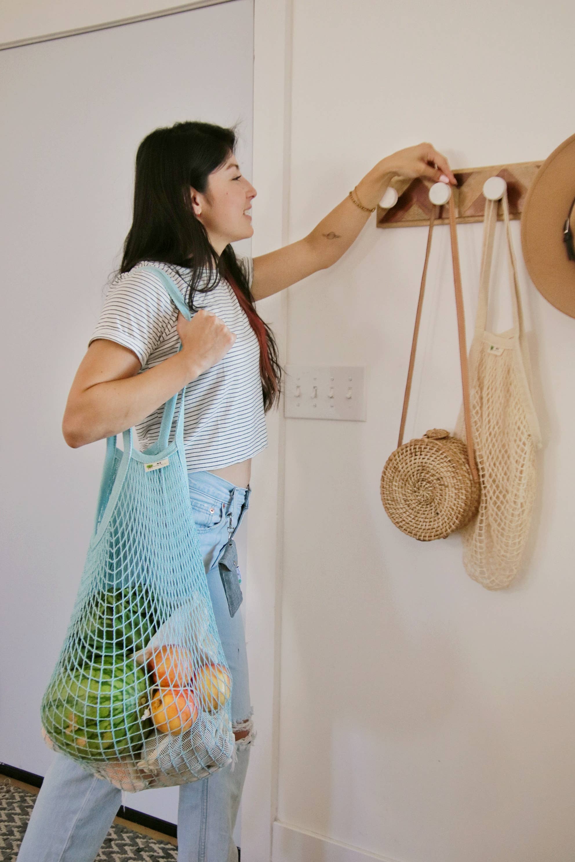 The "One Tripper" HUGE Mesh Market Bag | Zero Waste: Natural, photo 3 of 7