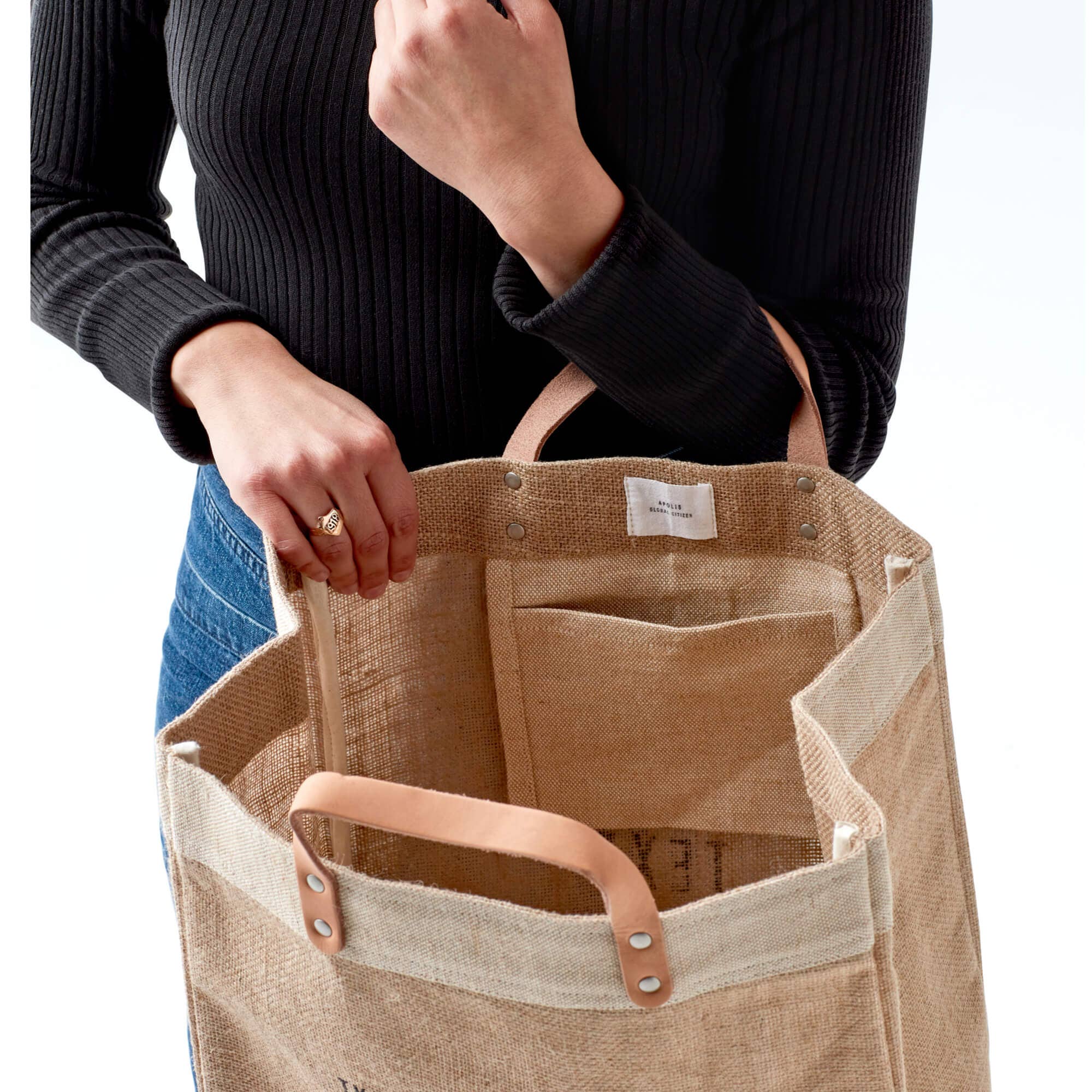 Rainer Beach Market Bag in Natural, photo 3 of 7