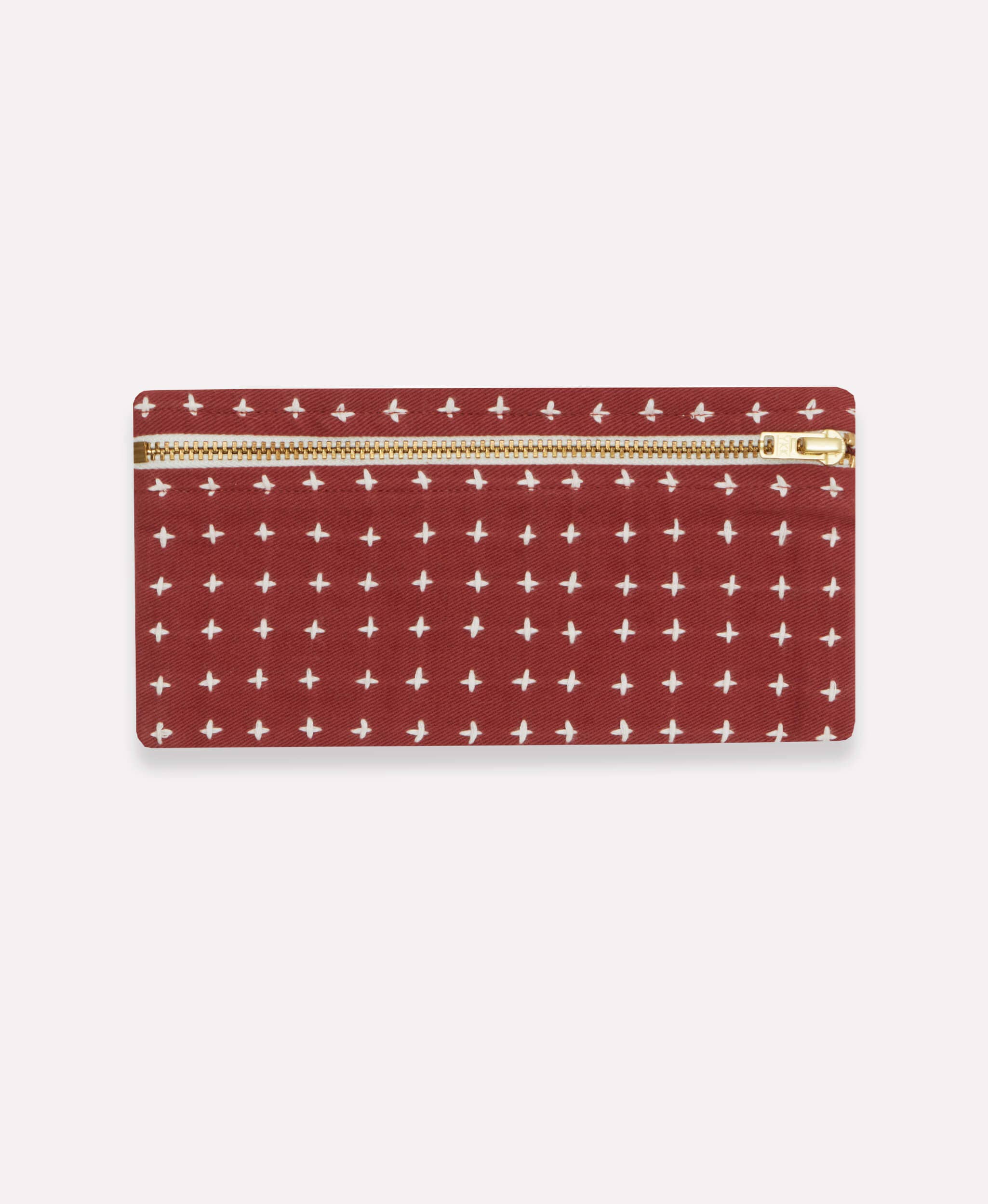 Cross-Stitch Pencil Case: Rust, photo 1 of 8