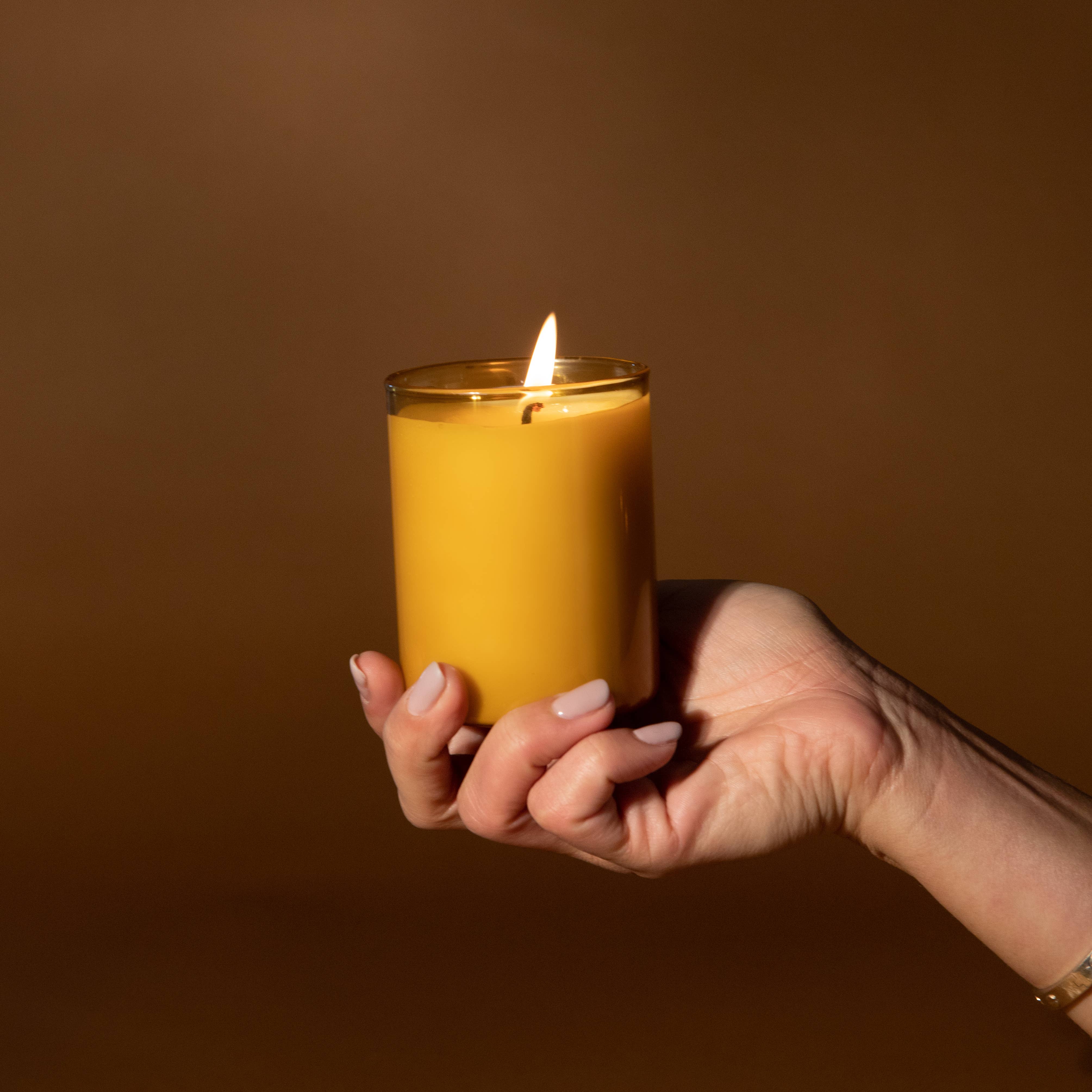 The Solarium Glass Candle - Fig + Basil, photo 4 of 4