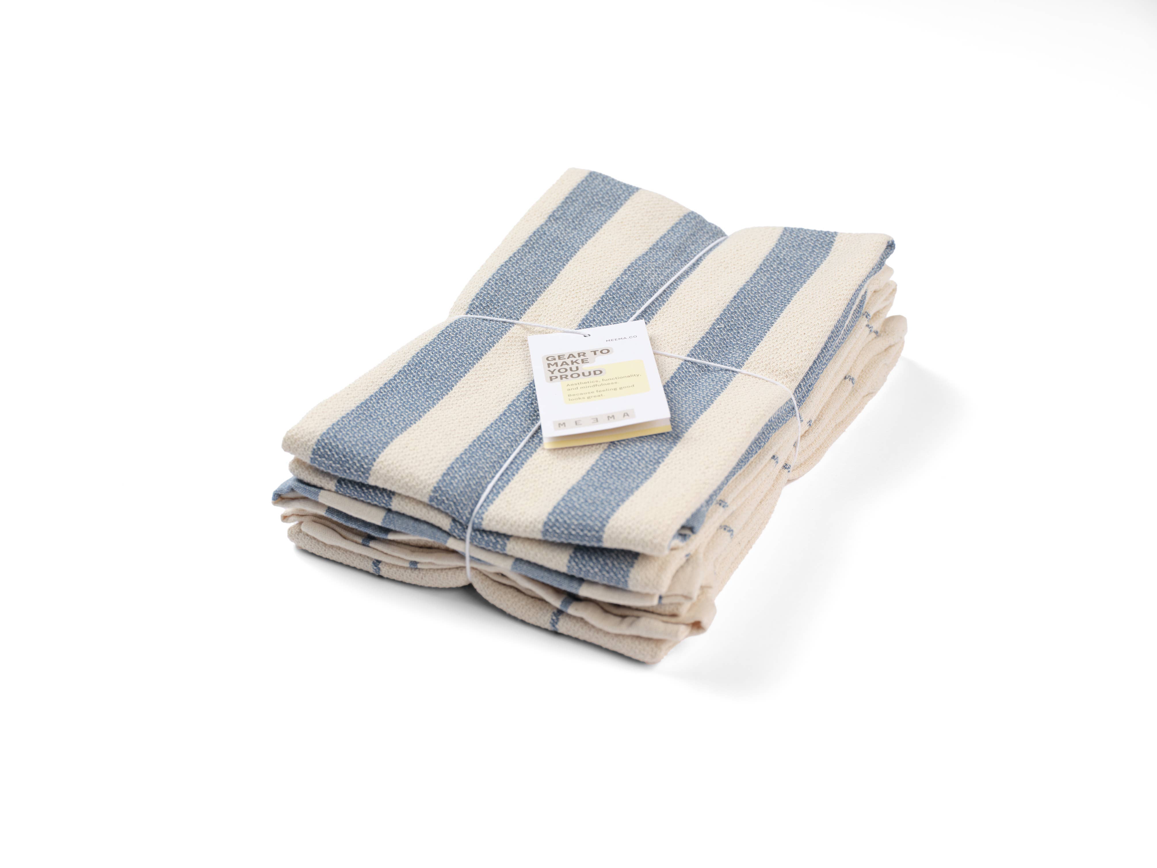 Kitchen Towels – Set of 4, Absorbent & Eco-Friendly: Blue, Minimal & Waffle, photo 8 of 8