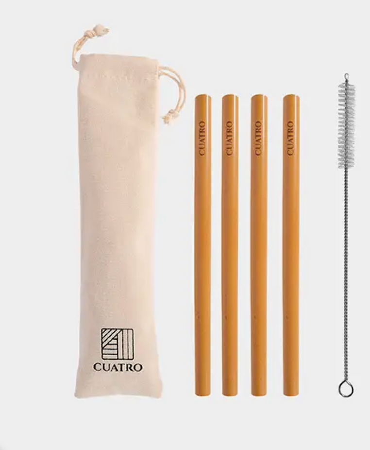 Natural Bamboo Straw Kit