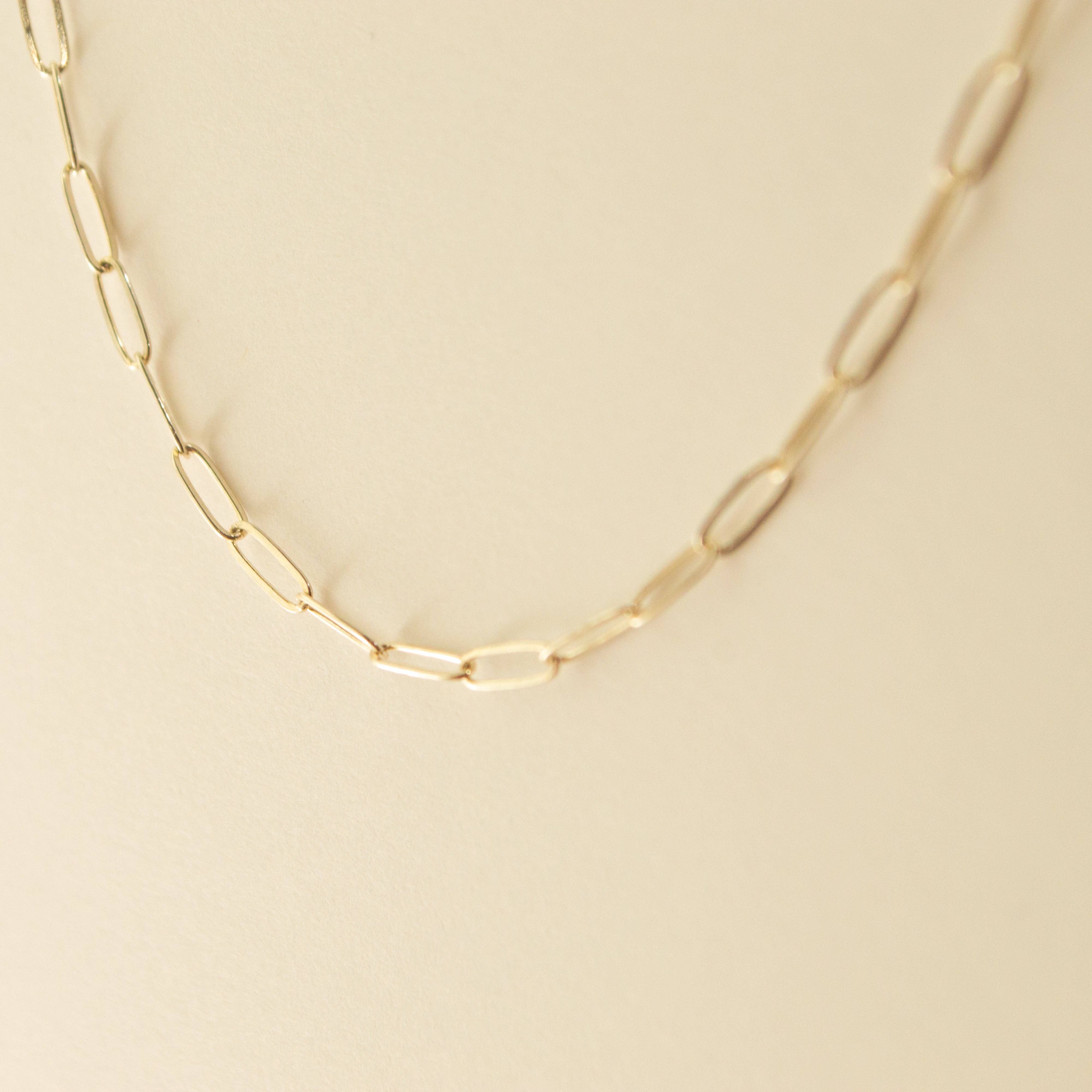 Small Paperclip Necklace: 18", .925 Sterling Silver, photo 2 of 2