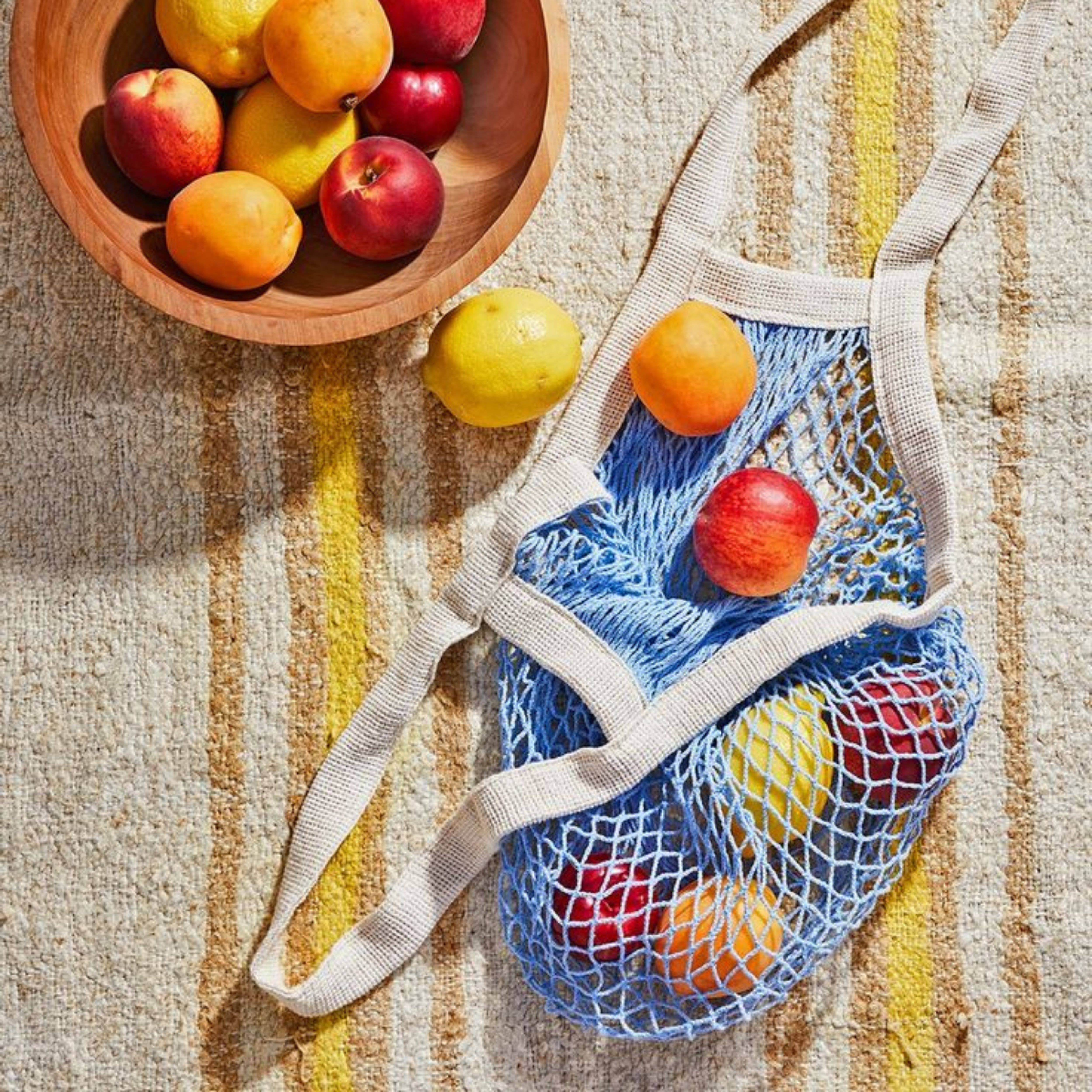 The french market bag no.2 in french blue: French blue, photo 7 of 8
