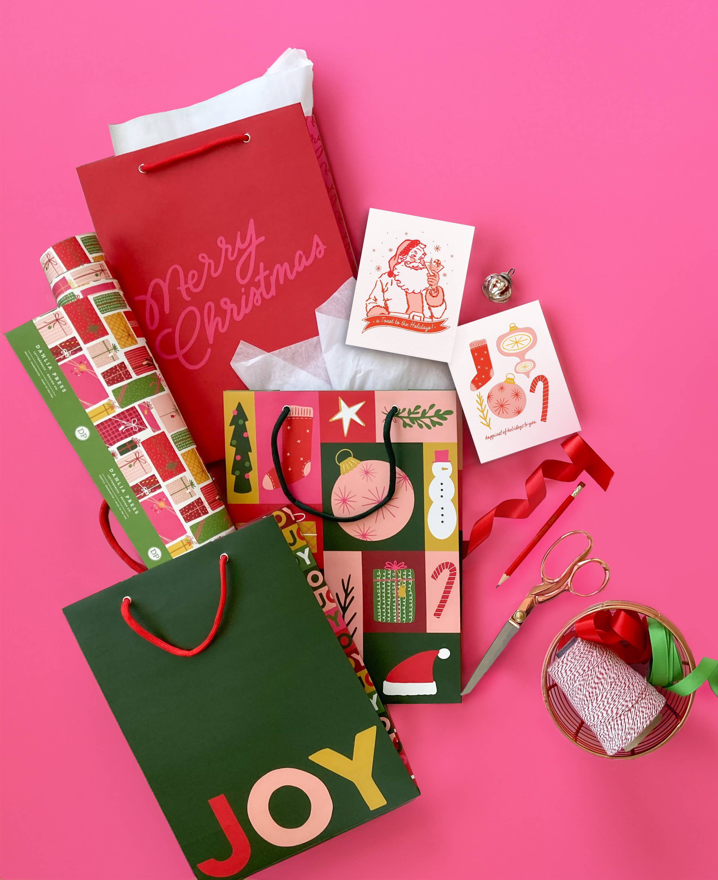 Joy, Christmas Holiday Gift Bag, photo 2 of 2