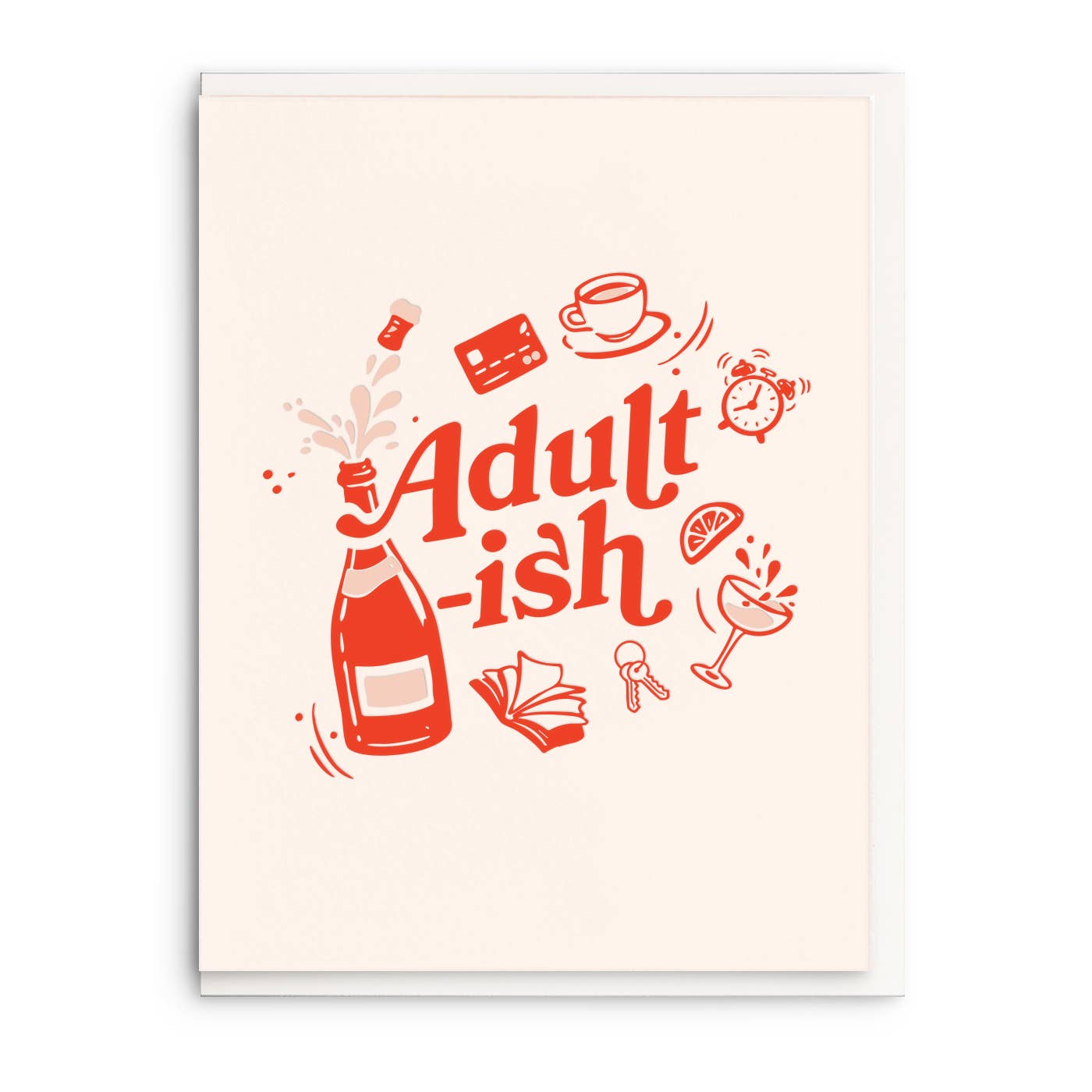 Adult-ish, Letterpress Birthday Greeting Card, photo 1 of 2