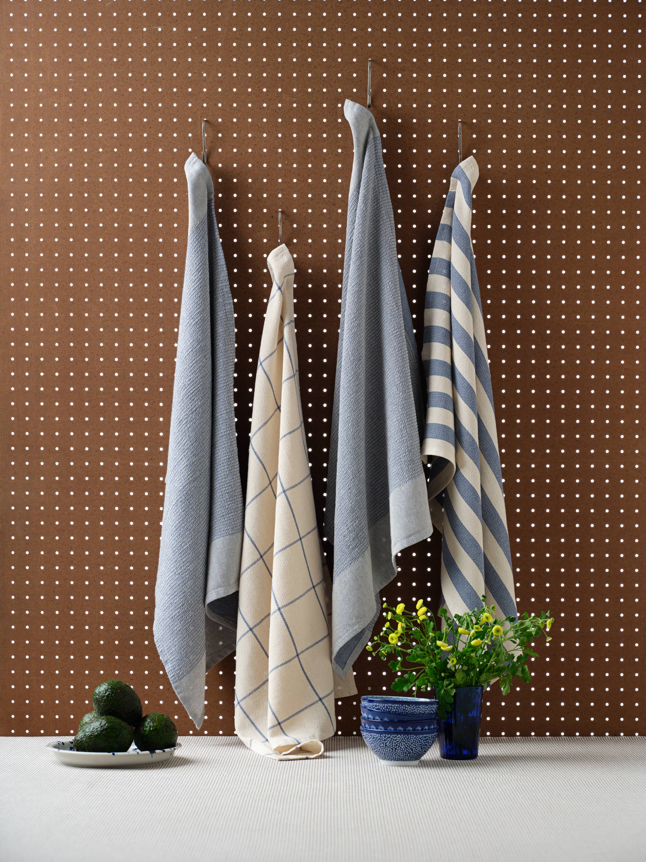 Kitchen Towels – Set of 4, Absorbent & Eco-Friendly: Blue, Minimal & Waffle, photo 7 of 8