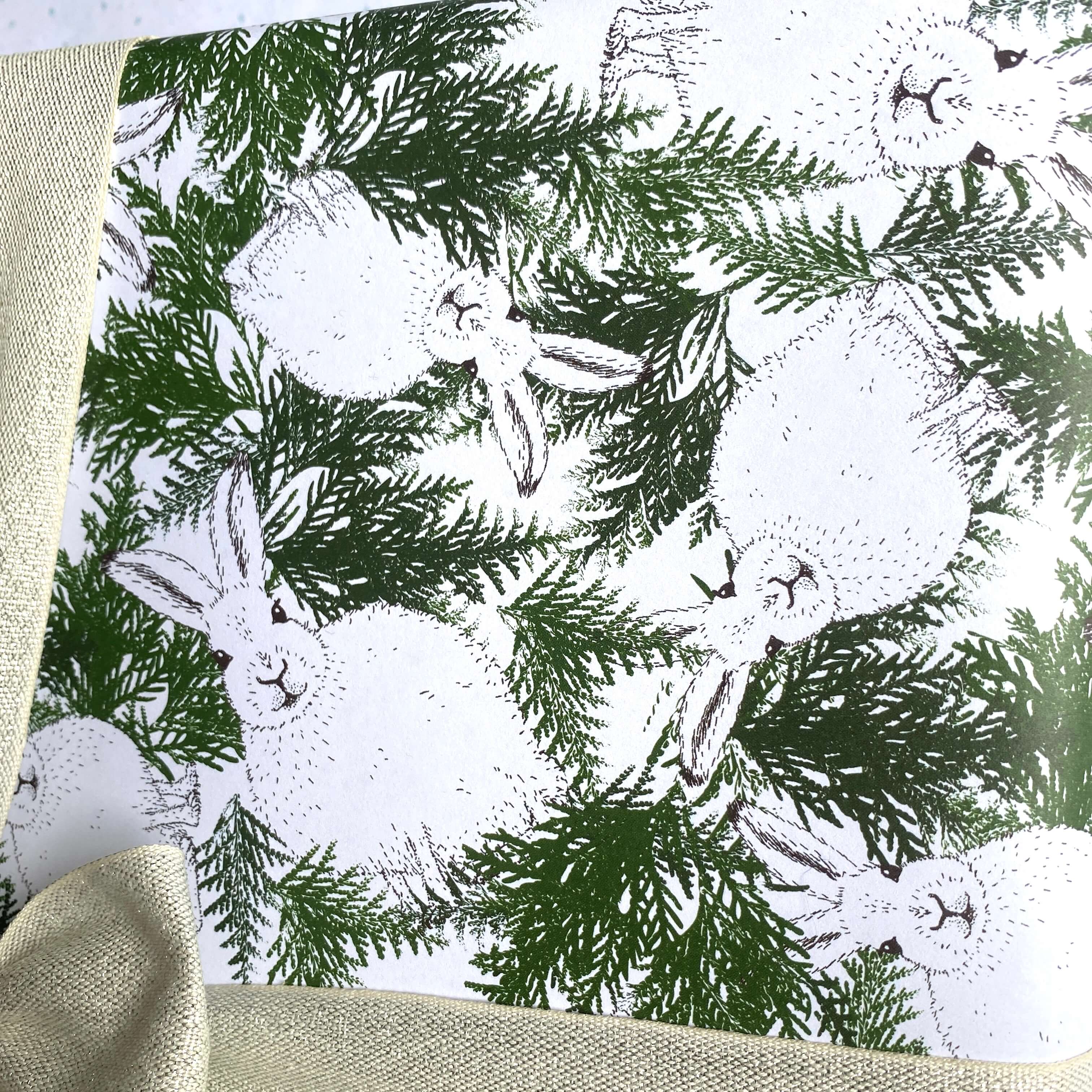 Arctic Hare Wrapping Paper: Rolls of 3 Sheets, photo 2 of 6