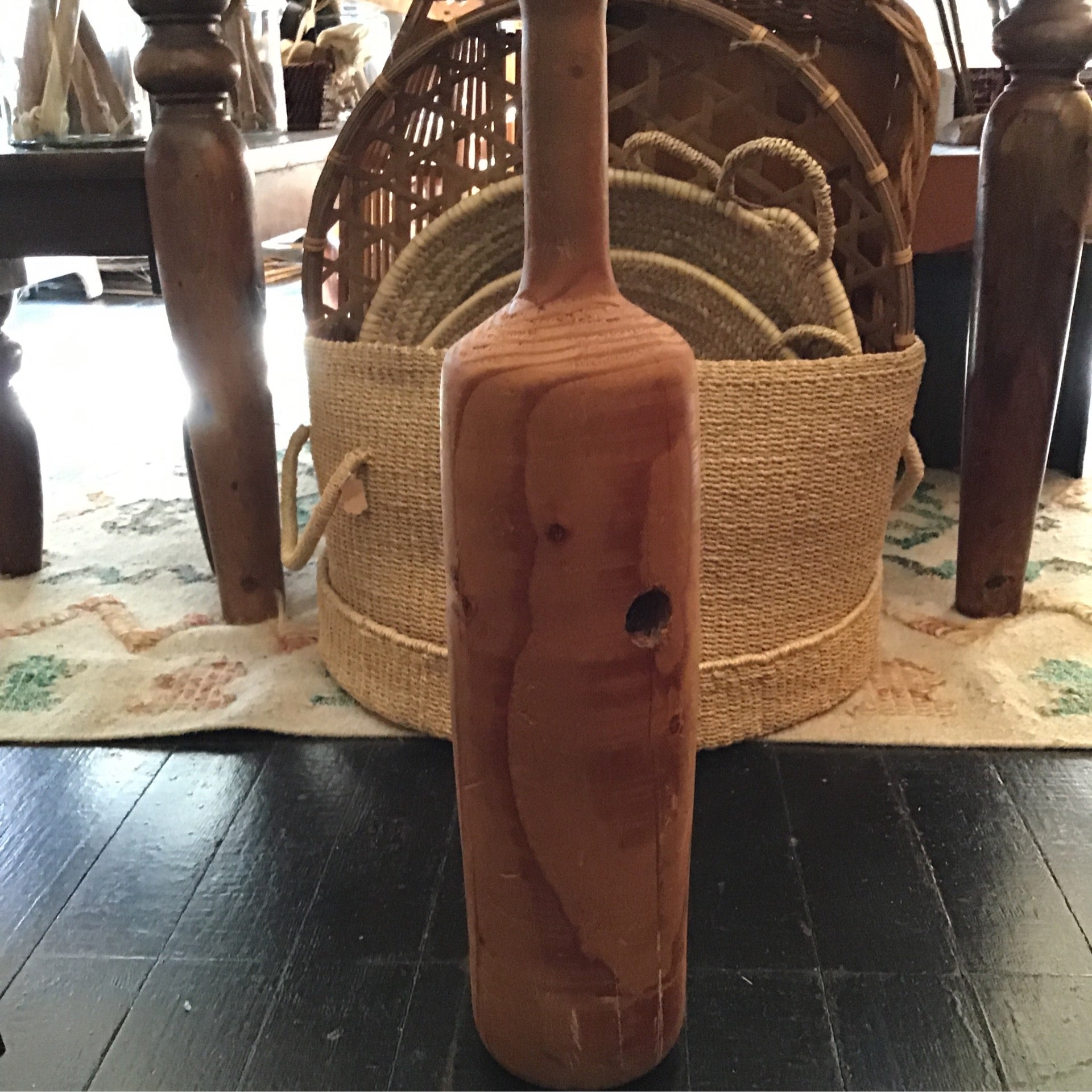 Large wooden decor pin